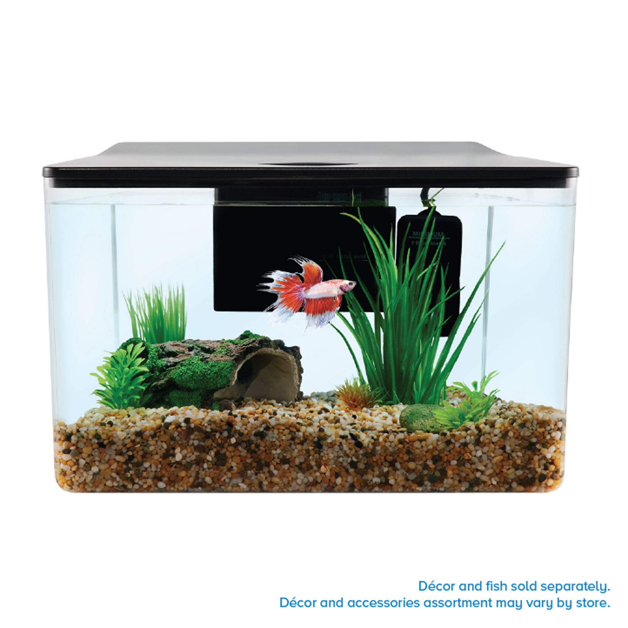 Top Fin® Trapezoid Aquarium - Fish Tank Aquarium - 3 Gallon (3 Gal)