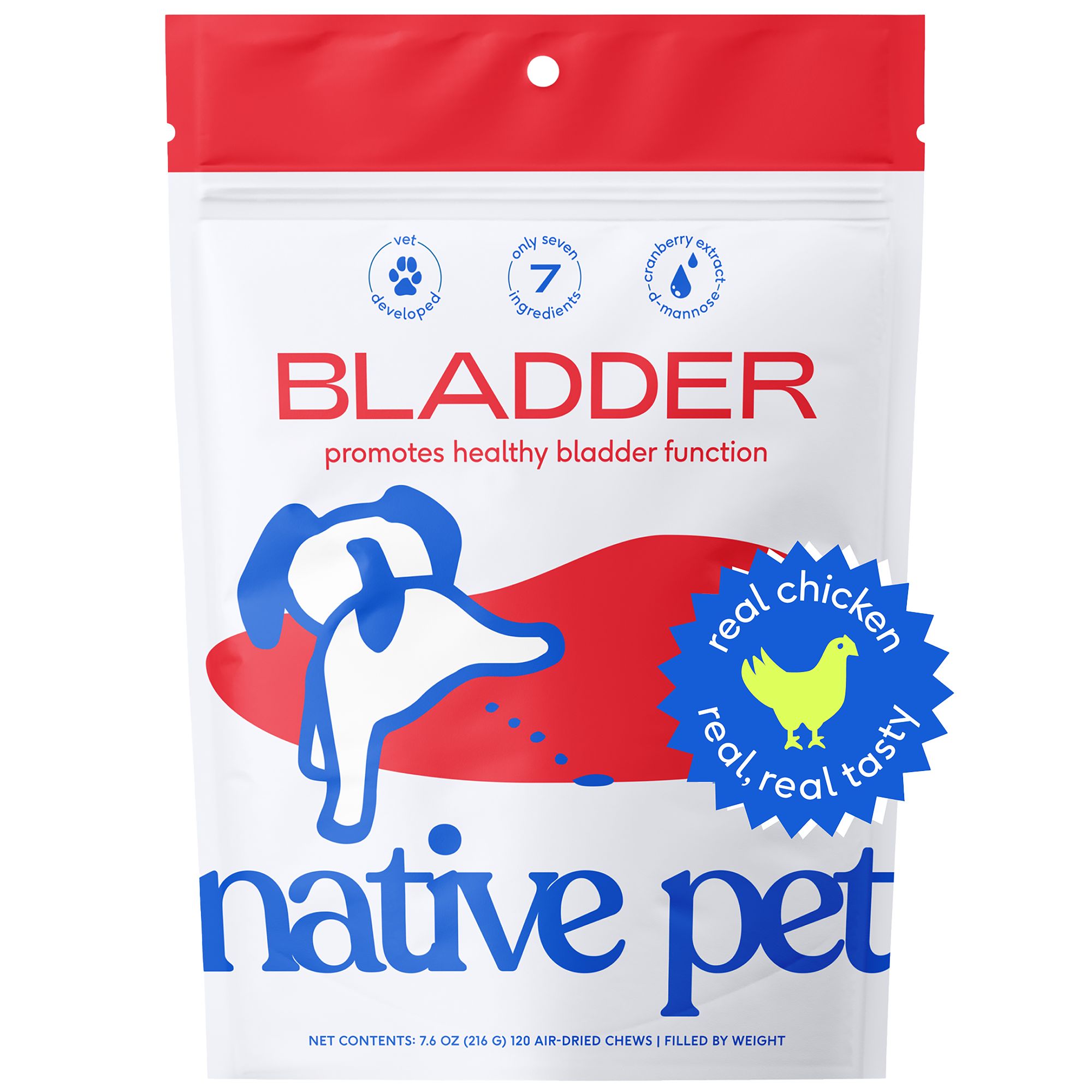 Native Pet Cranberry Bladder Chews Kidney and Urinary Supplement for Dogs, Size: 120 Count | PetSmart