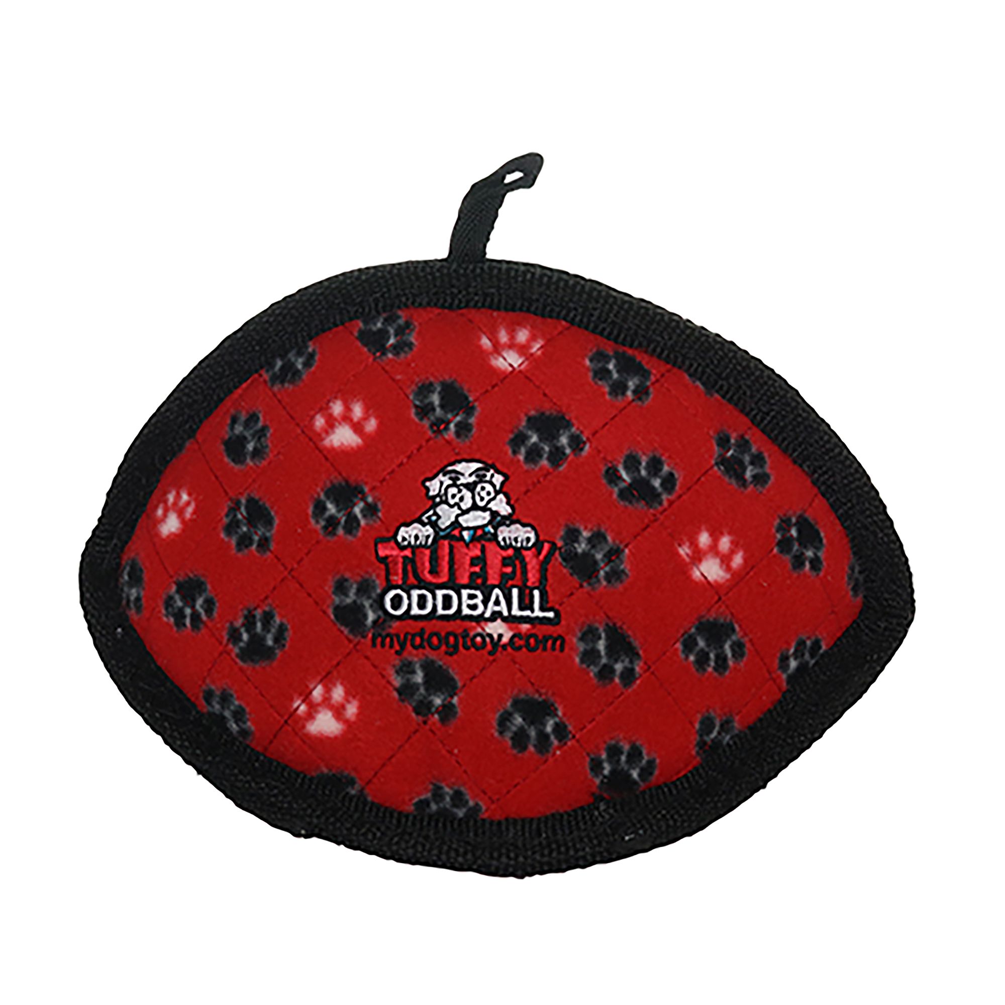 TUFFY Ultimate Odd Ball Red Paw Dog Toy | PetSmart