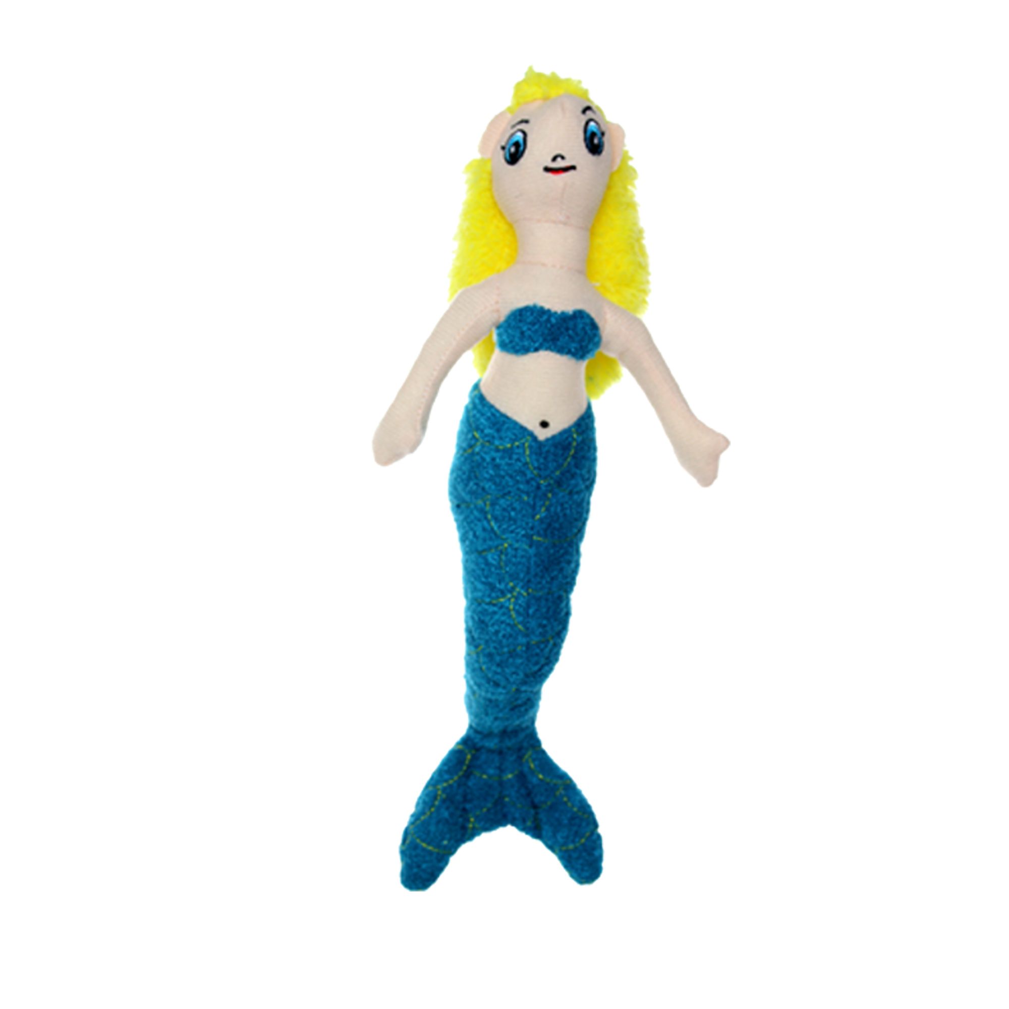 Mighty Dog Toys MIGHTY JR Liar Mermaid Toy in Blue | PetSmart