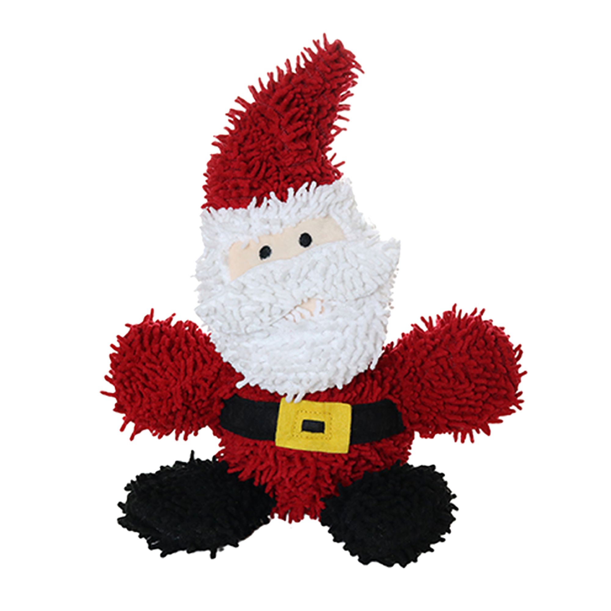 Mighty Dog Toys MIGHTY Microfiber Ball Med Santa Toy in Red | PetSmart