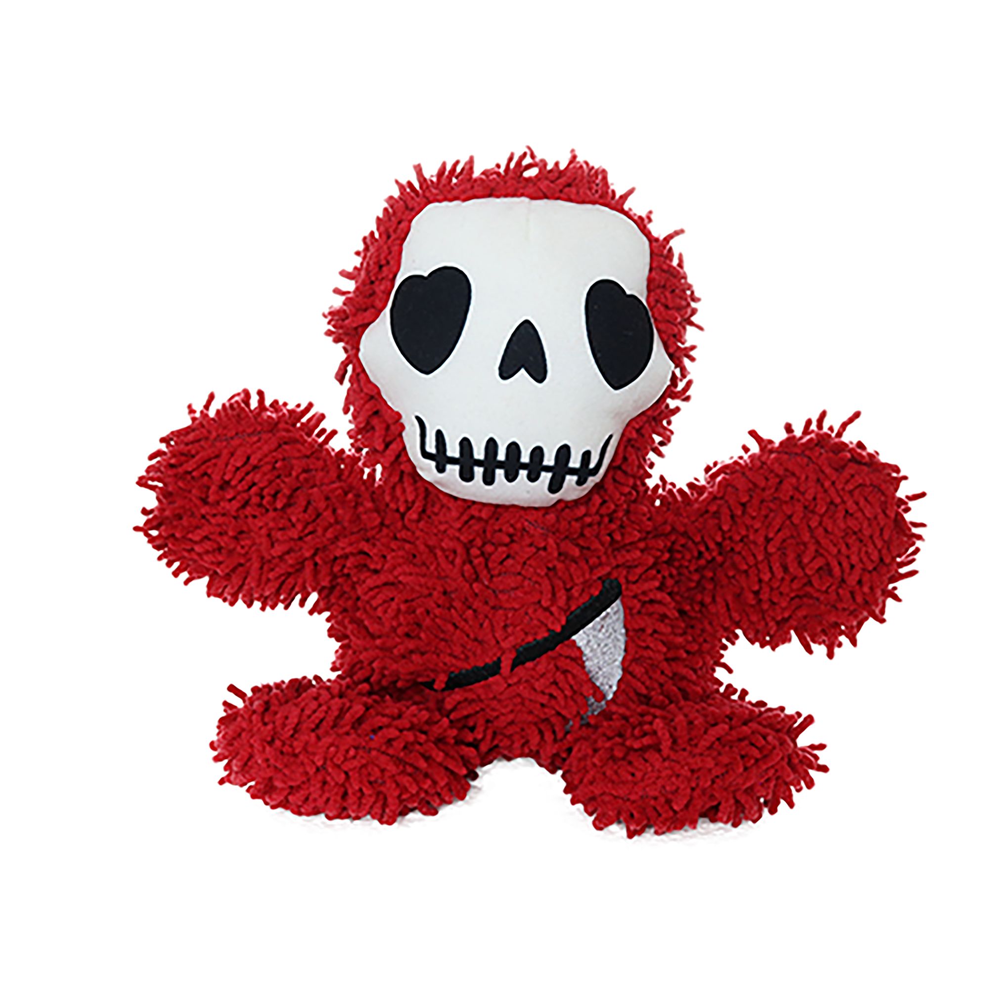 Mighty Dog Toys MIGHTY Microfiber Ball Med Grim Reaper Toy in Red, Size: Medium | PetSmart