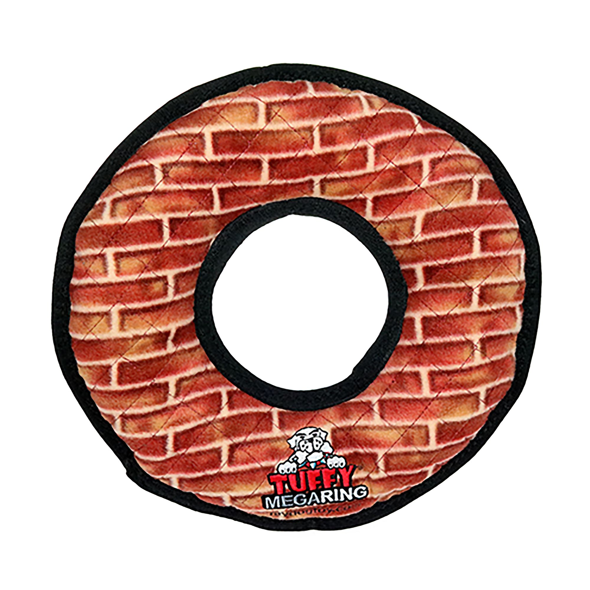 TUFFY Mega Ring Brick Dog Toy in Red | PetSmart