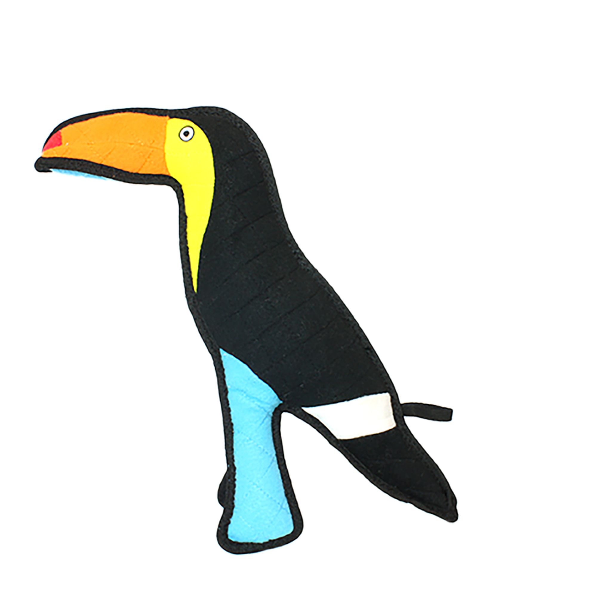 TUFFY Zoo Animal Themed Dog Toy- Toucan in Black | PetSmart