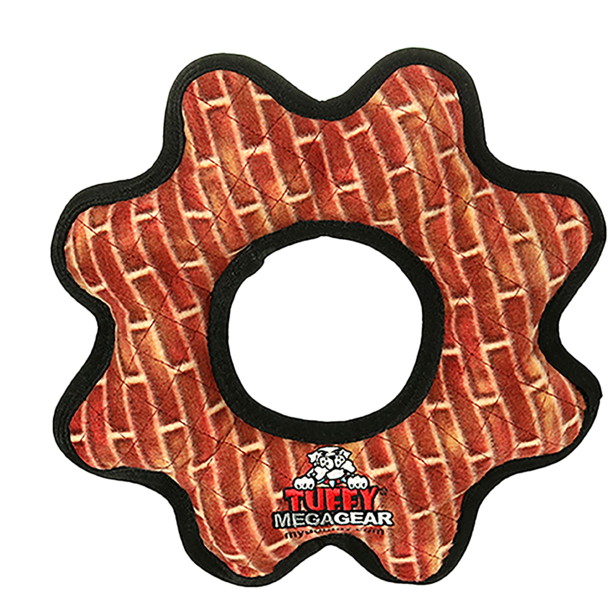 TUFFY Mega Gear Ring Brick Dog Toy in Red | PetSmart