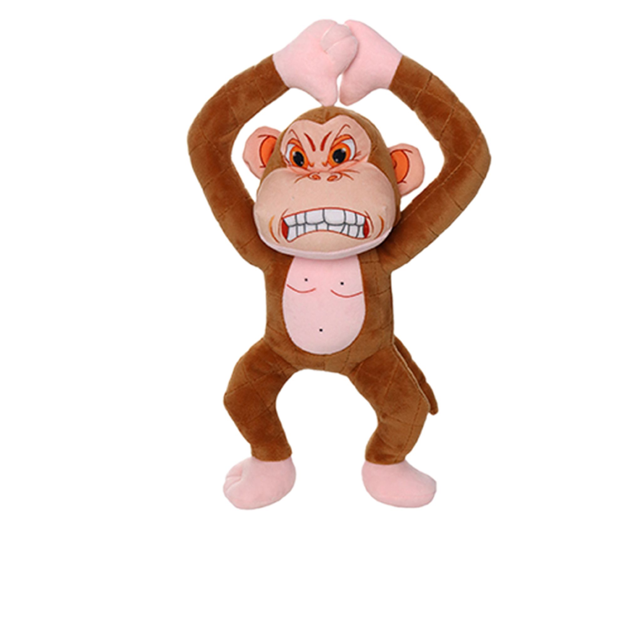 Mighty Dog Toys MIGHTY Angry Animals Monkey Toy in Brown | PetSmart