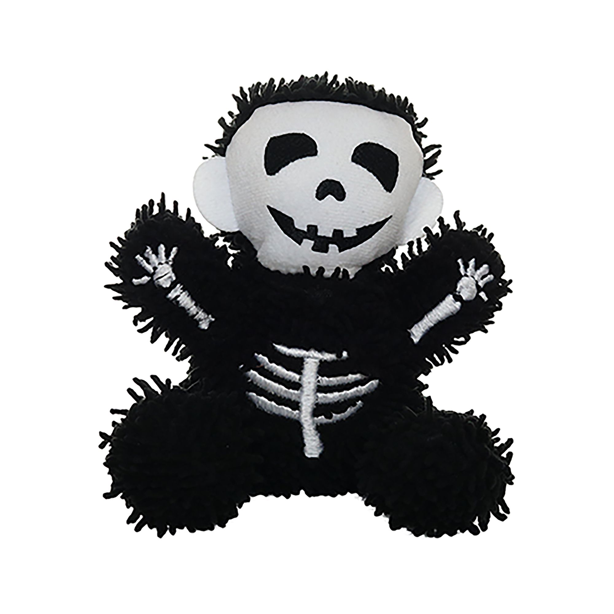 Mighty Dog Toys MIGHTY Microfiber Ball Med Skeleton Toy in Black | PetSmart