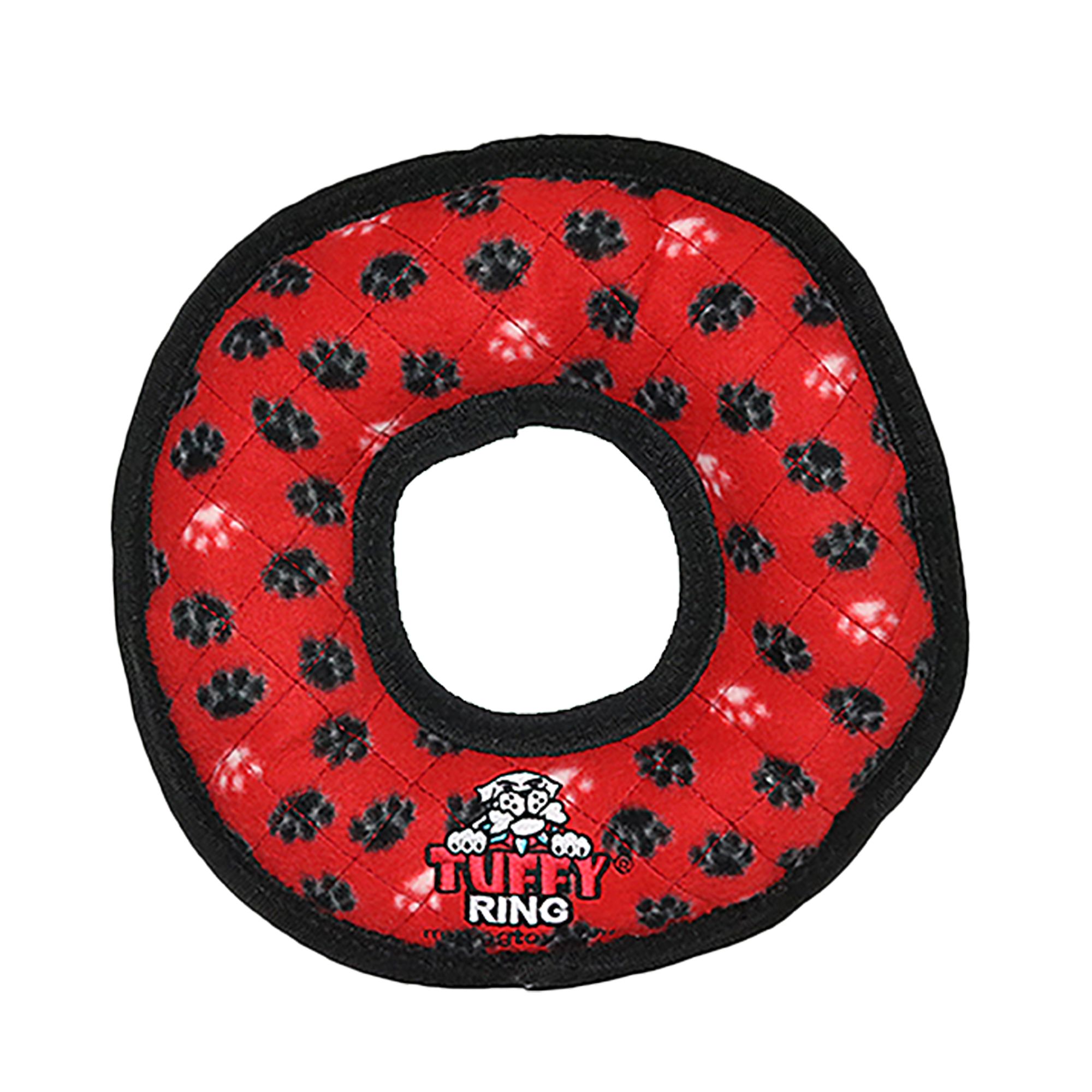 TUFFY Ultimate Ring Red Paw Dog Toy | PetSmart
