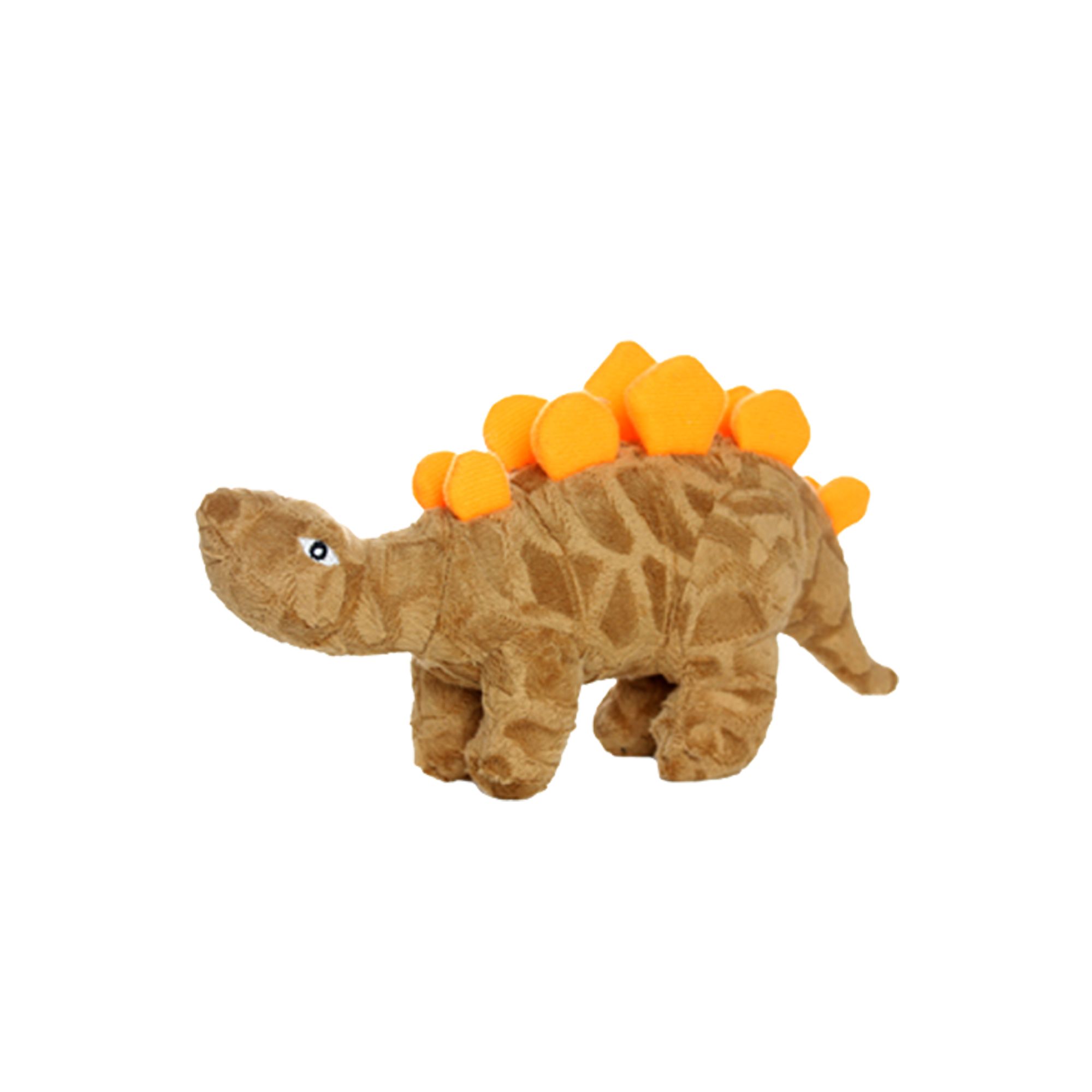 Mighty Dog Toys MIGHTY JR Dinosaur Stegosaurus Toy in Brown | PetSmart