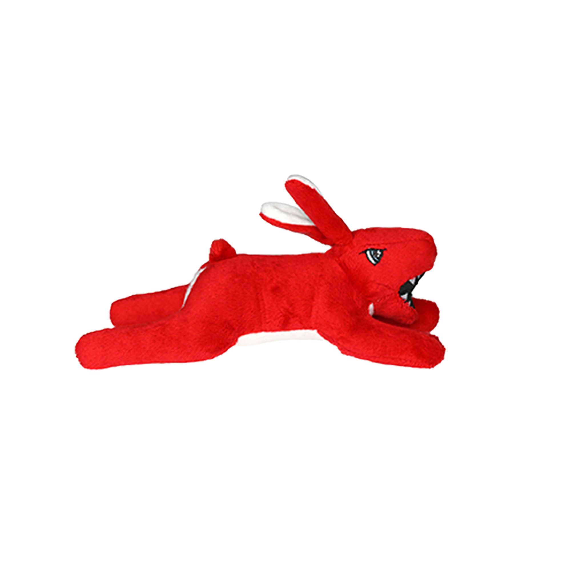 Mighty Dog Toys MIGHTY JR Angry Animals Bunny Rabbit Toy in Red | PetSmart