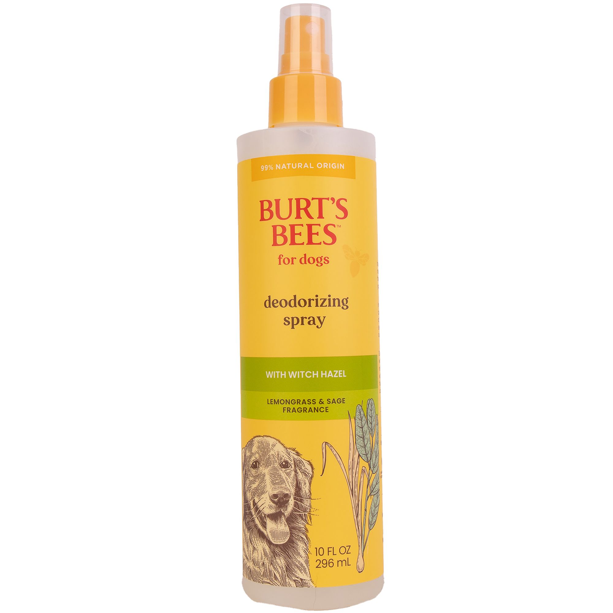 Burt's Bees for Pets Deodorizing Spray with Witch Hazel, Lemongrass and Sage Fragrance 10 oz, Size: Fl oz | PetSmart