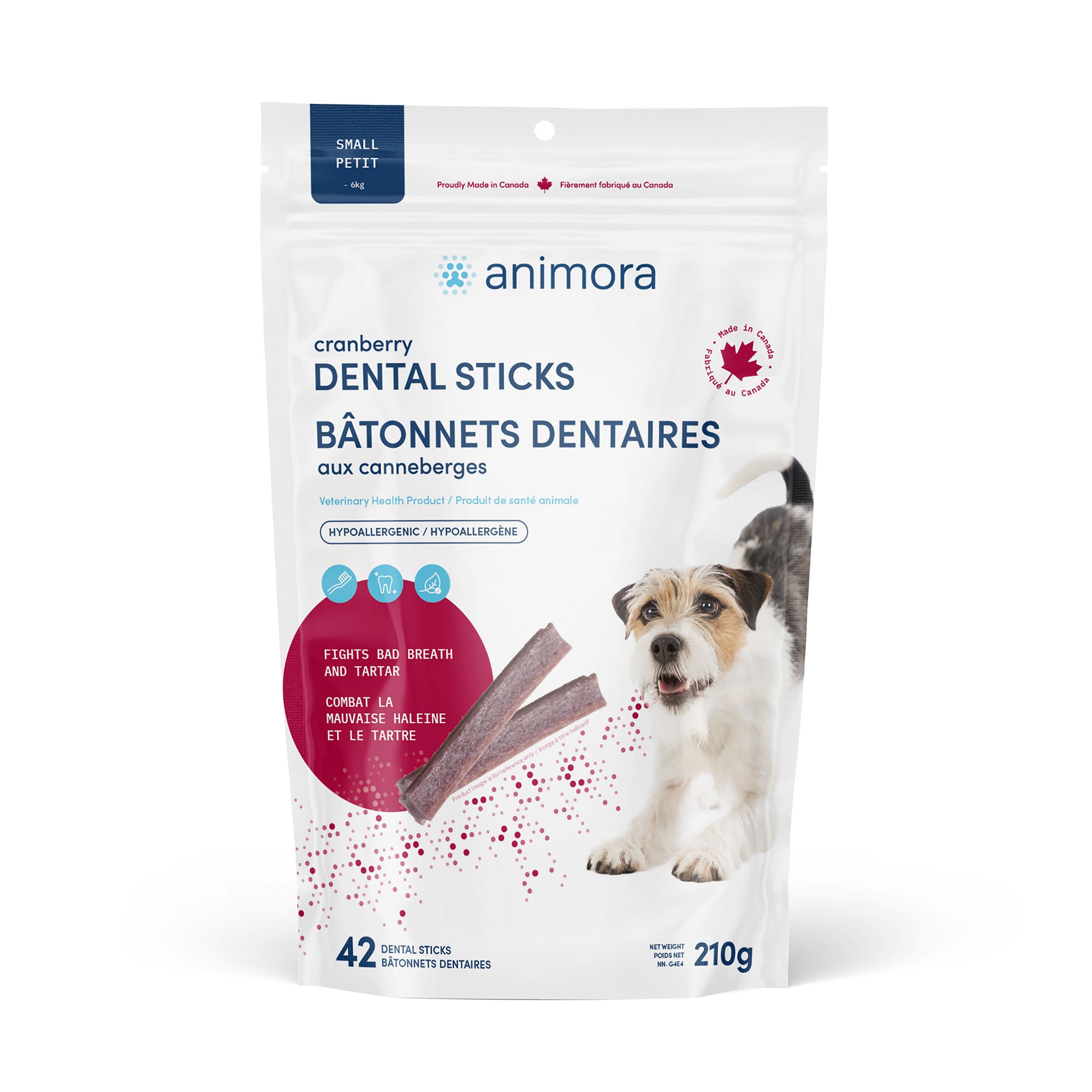 Animora Cranberry Dental Sticks - Small (Small)