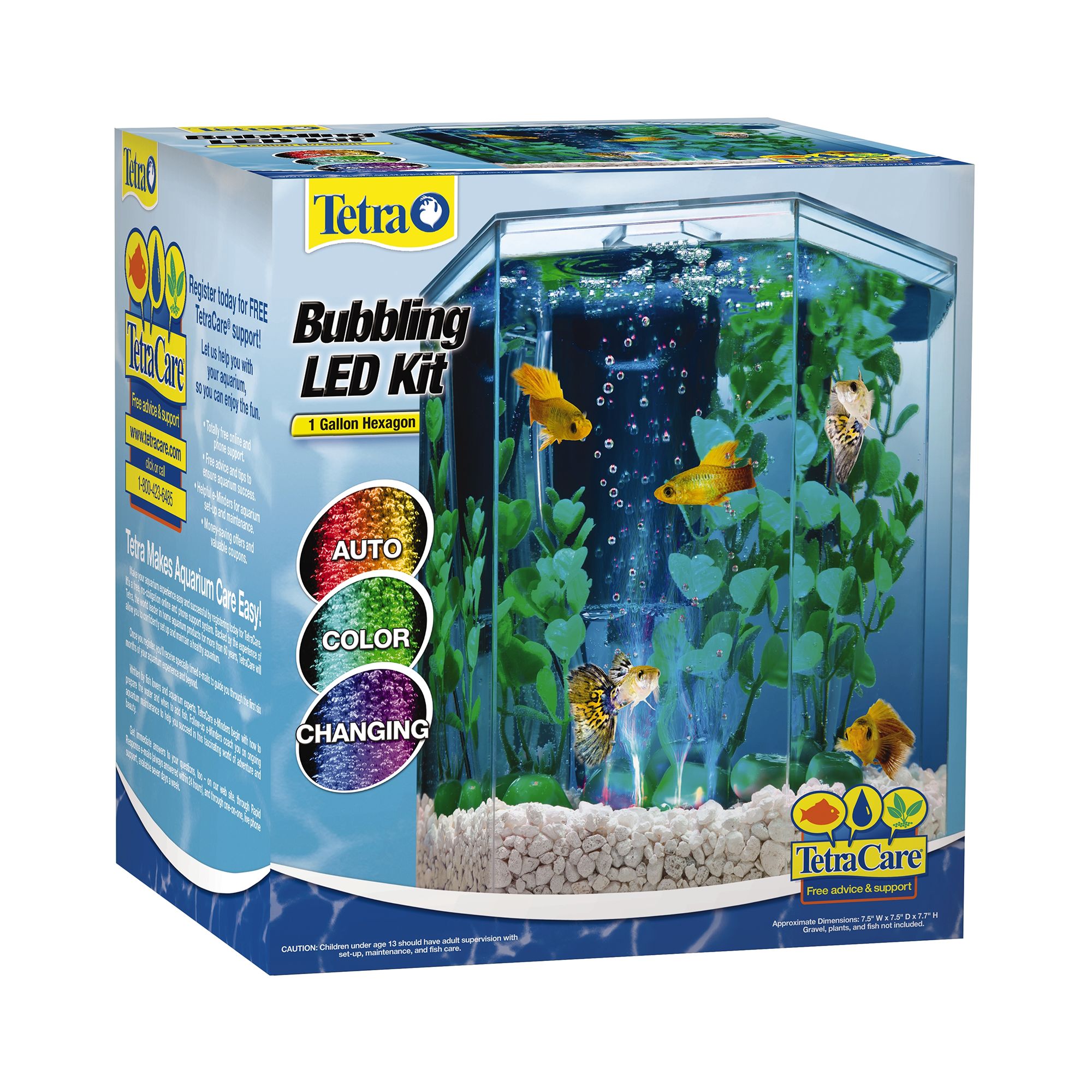 Tetra Bubble LED Aquarium Tank Kit 1 Gal | PetSmart