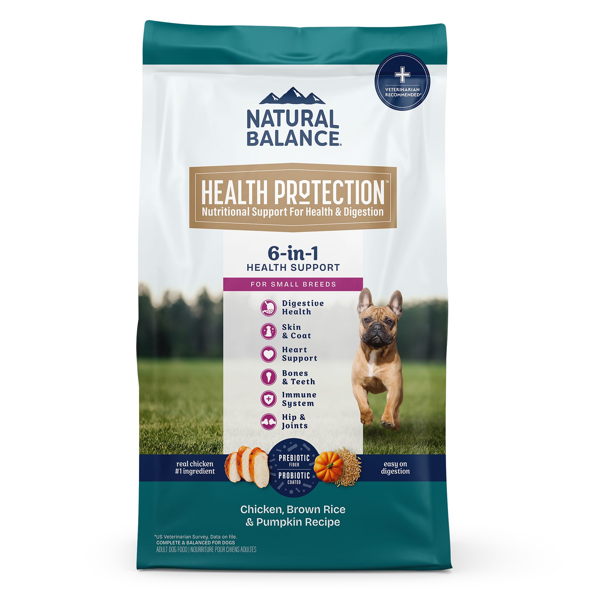 Natural Balance Health Protection Small Breed Adult Dog Dry Food - Chicken, Brown Rice and Pumpkin, Size: 12 lb | PetSmart