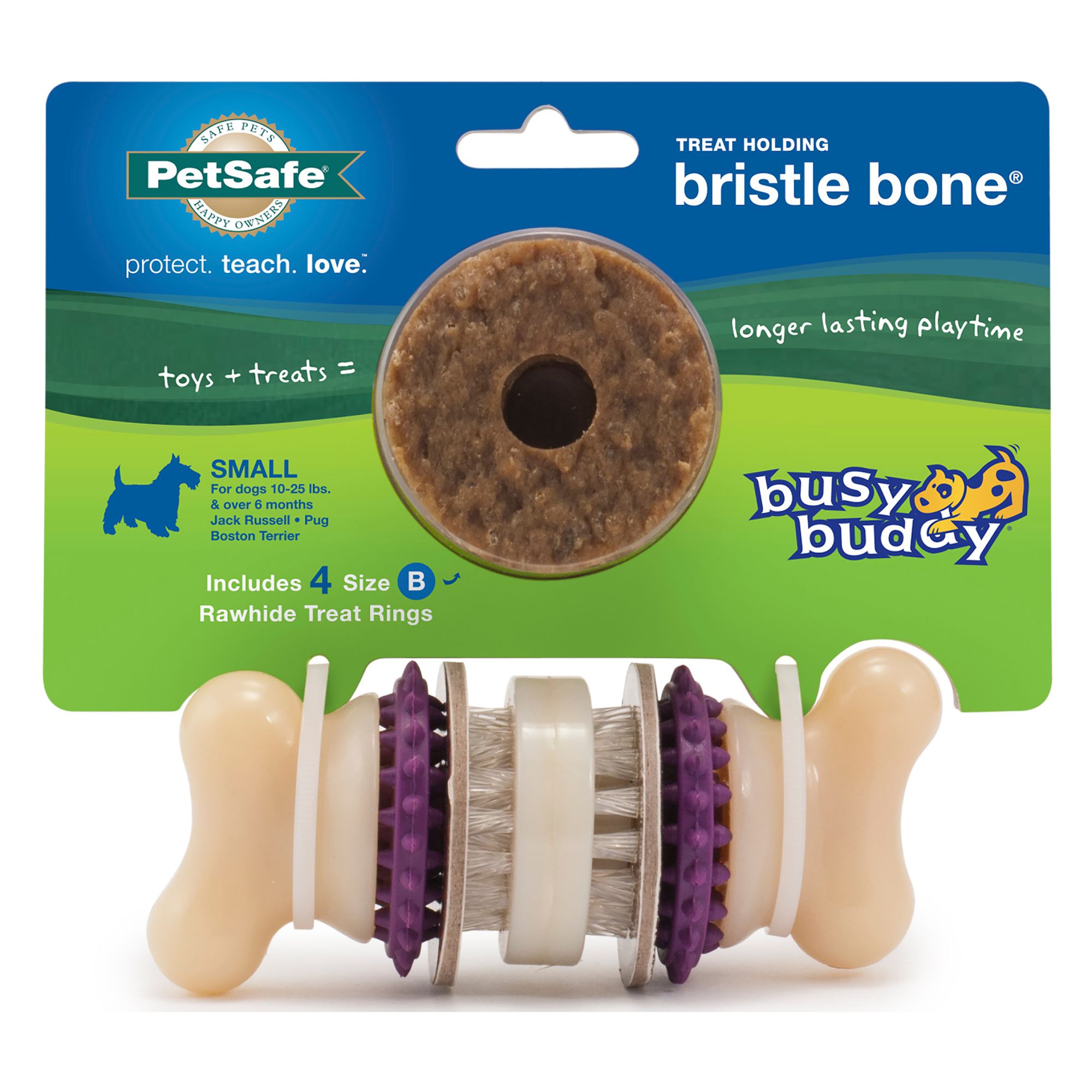 PetSafe Busy Buddy Bristle Bone, Size: Small | PetSmart