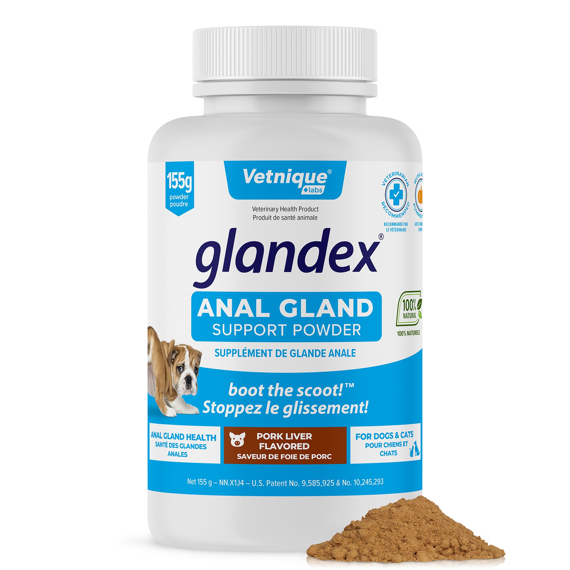 Glandex® boot the scoot!&trade; Anal Gland Support Powder for Dogs - Pork Liver, 5.5oz (5.5 Oz)