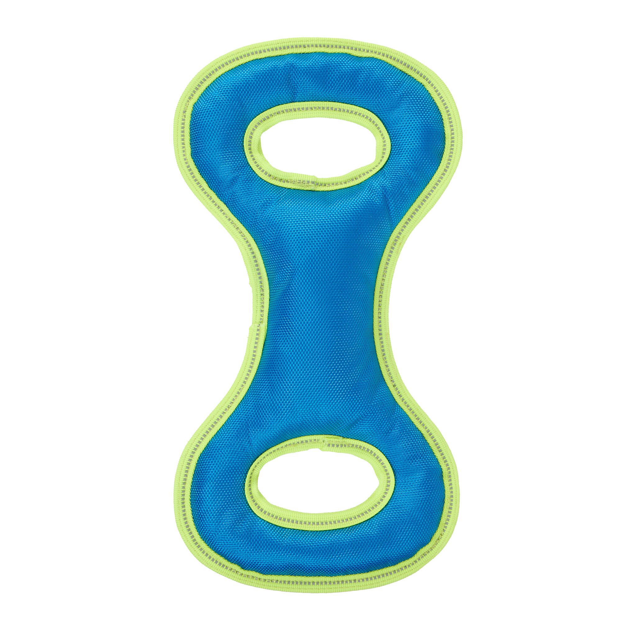 Joyhound Game On Double-Handle Tug Squeaker Dog Toy in Blue/Yellow, Size: Medium | PetSmart