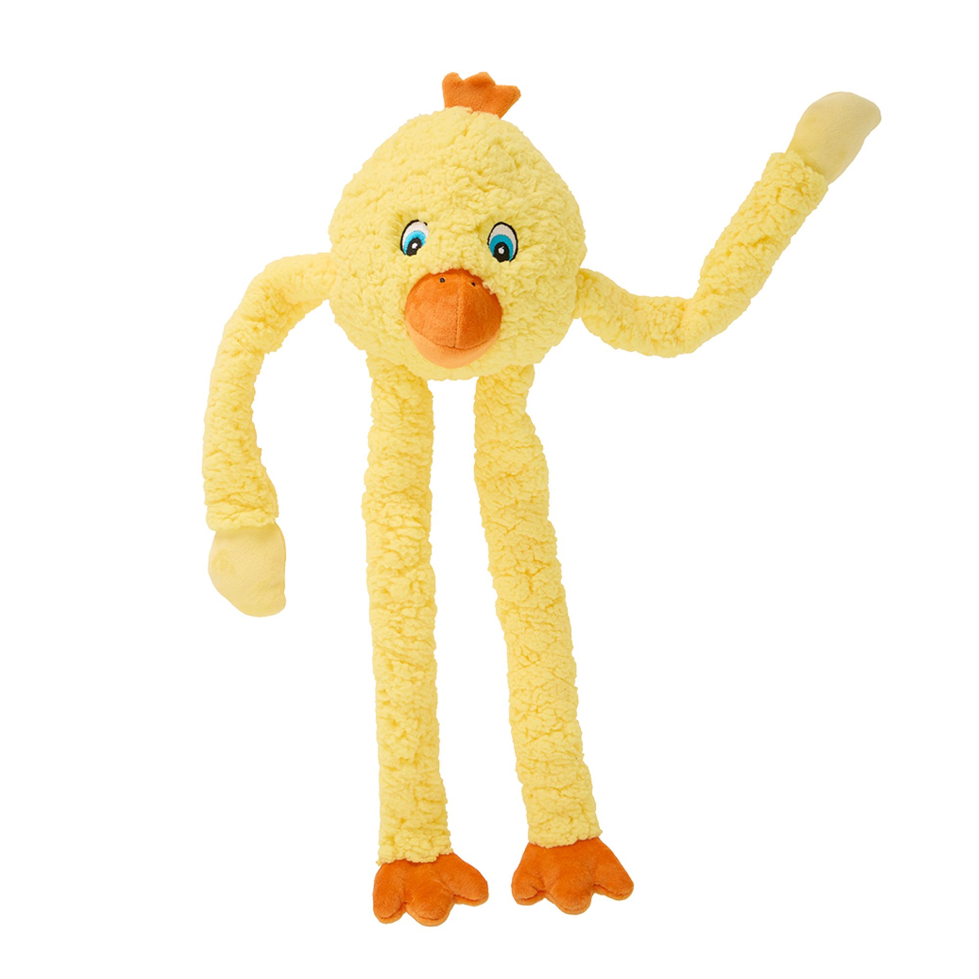 Joyhound Crazy Comfy Duck Squeaker Tug Plush Dog Toy in Yellow, Size: Large | PetSmart