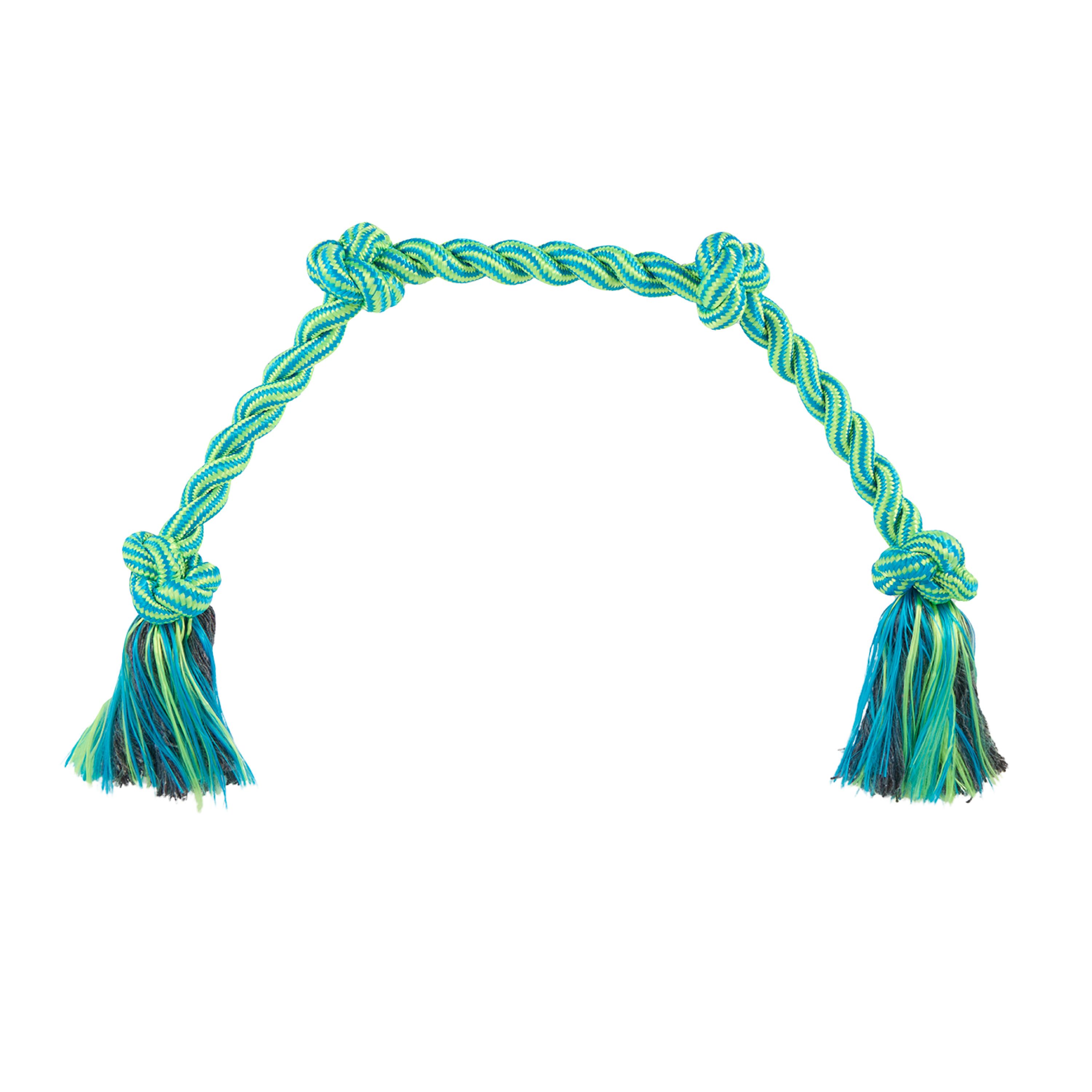Joyhound 4-Knot Rope Dog Toy in Blue/Yellow, Size: Large/XL | PetSmart