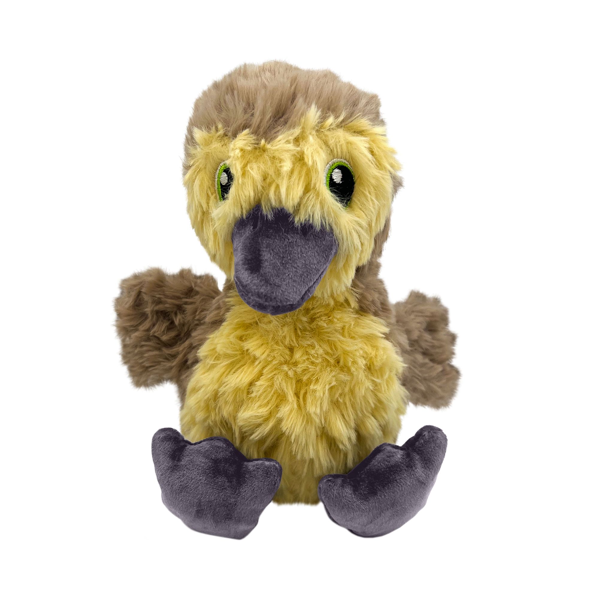 KONG Comfort Tykes Gosling Squeaker Plush Dog Toy in Brown, Size: Small | PetSmart