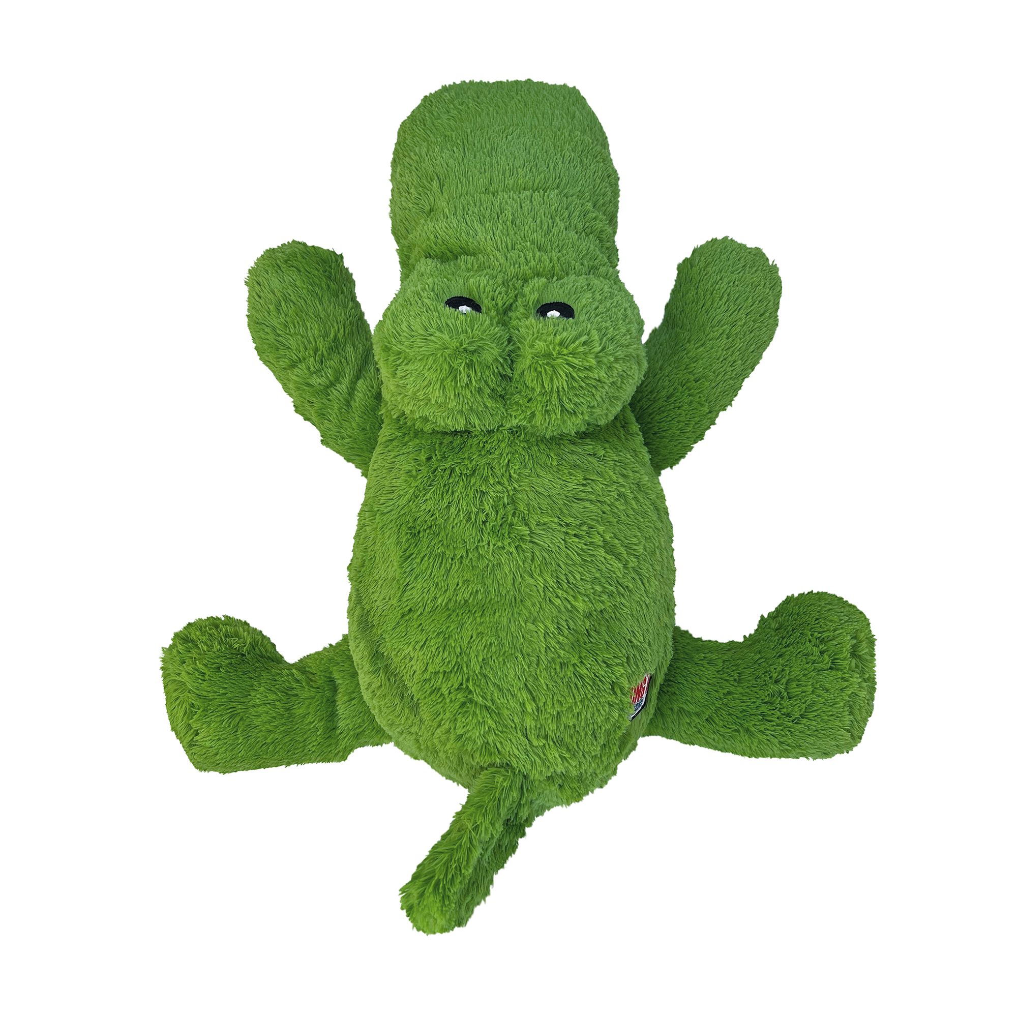KONG Cozie Ali the Alligator Squeaker Plush Dog Toy in Green, Size: XL | PetSmart