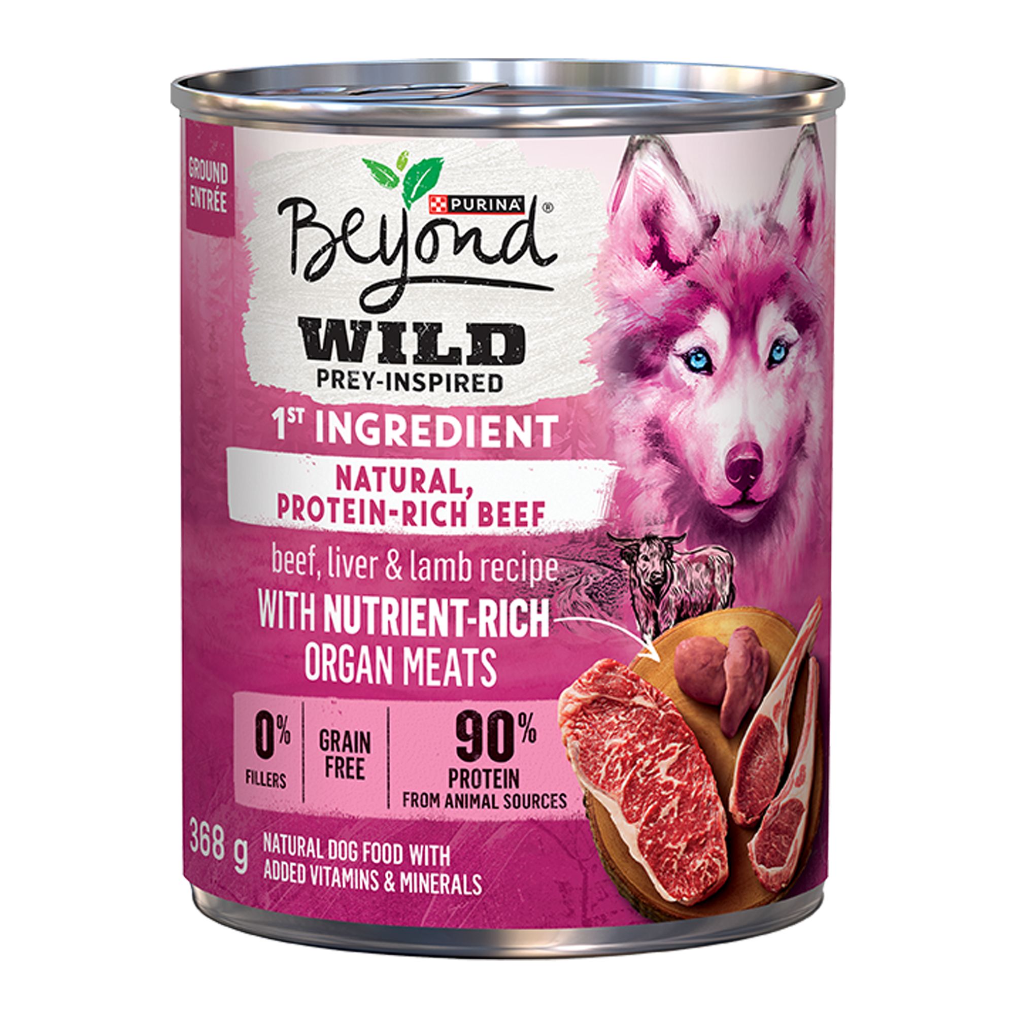 Beyond Wild Wet Dog Food - Beef, Liver & Lamb Recipe,  368 g (368 g)