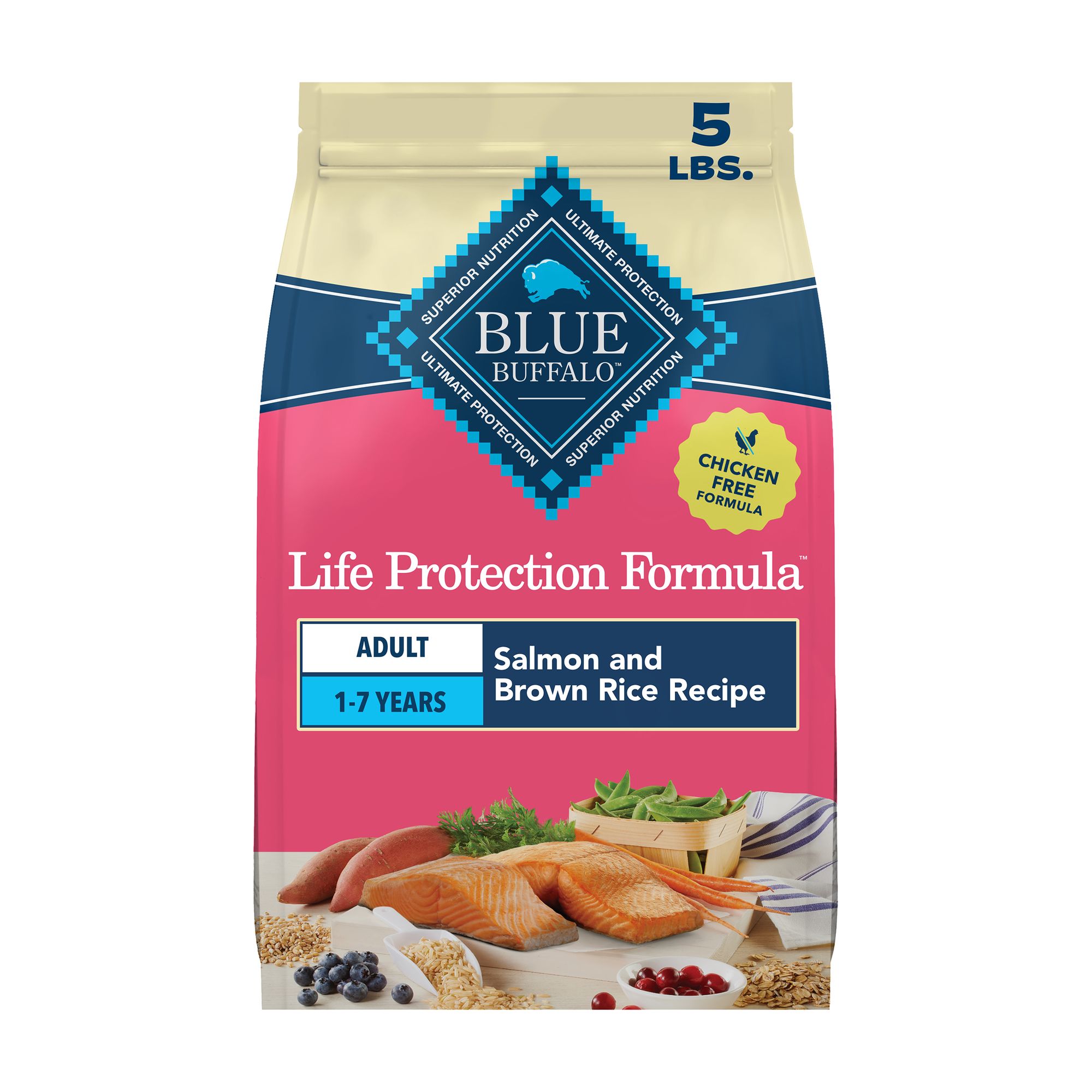 Blue Buffalo Life Protection Formula Adult Dry Dog Food - Salmon and Rice, Size: 5 lb | PetSmart