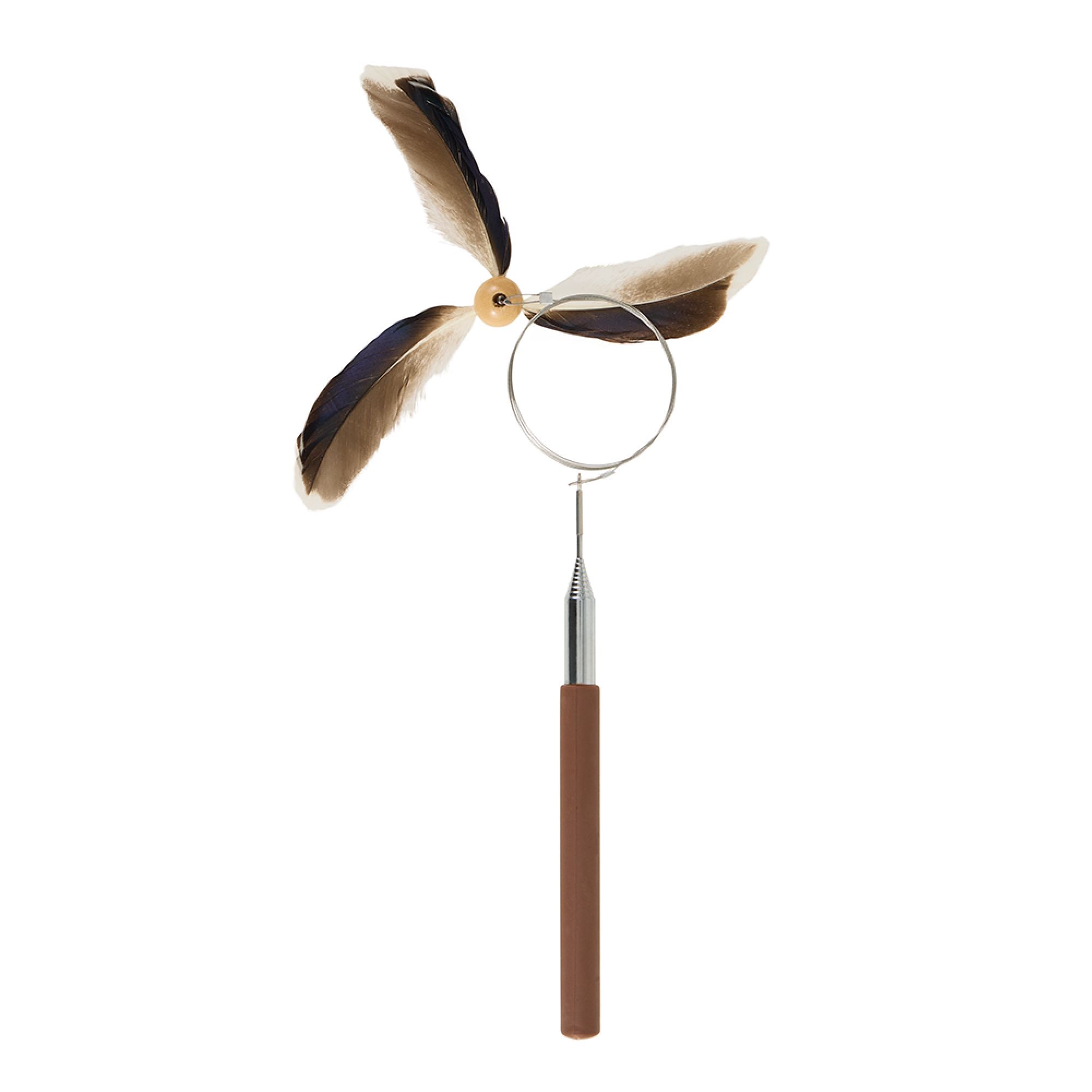 Whisker City Interactive Feather Teaser Toy in Brown | PetSmart