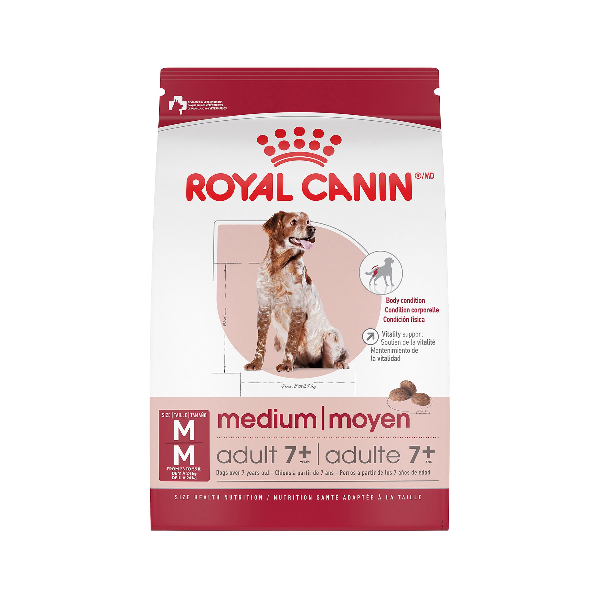 Royal Canin Size Health Nutrition Medium Breed Senior 7+ Dry Dog Food - 30 lb | PetSmart Green
