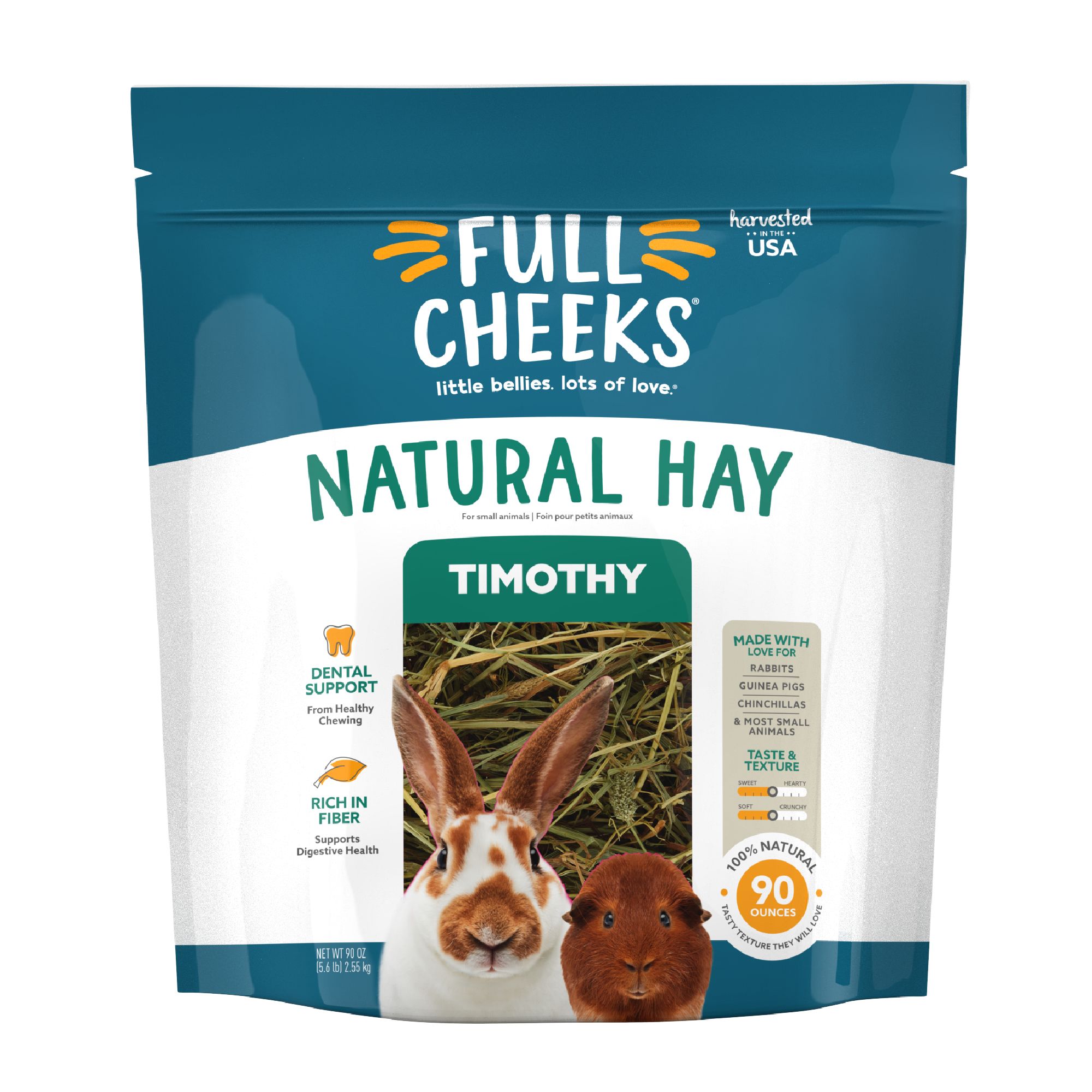 Full Cheeks&trade; Natural Timothy Hay (90 Oz)