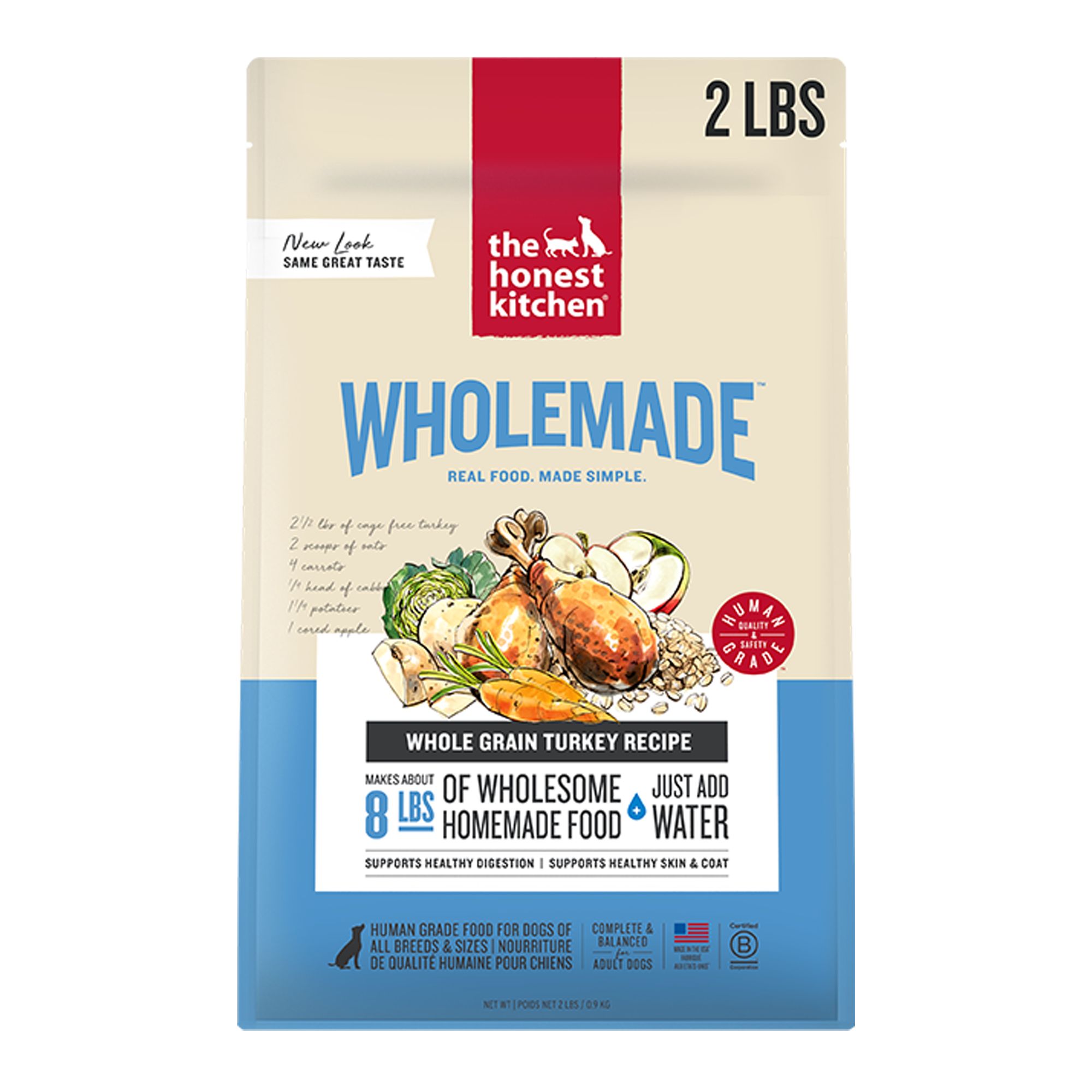 The Honest Kitchen Whole Grain Dehydrated Adult Dog Food - Turkey, Size: 2 lb | PetSmart