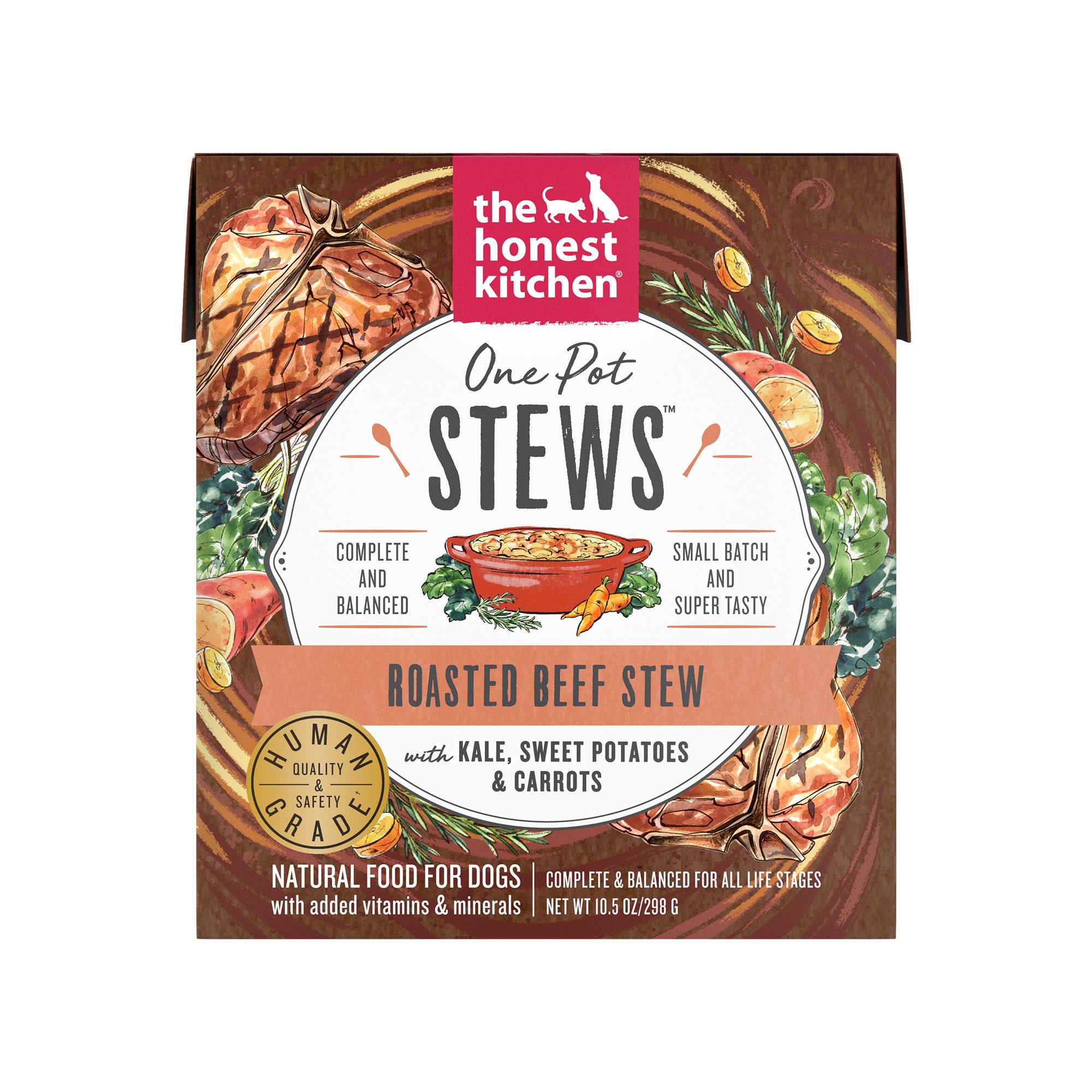 The Honest Kitchen Roasted Beef Stew All Life Stages Wet Dog Food - 10.5 oz | PetSmart Salmon