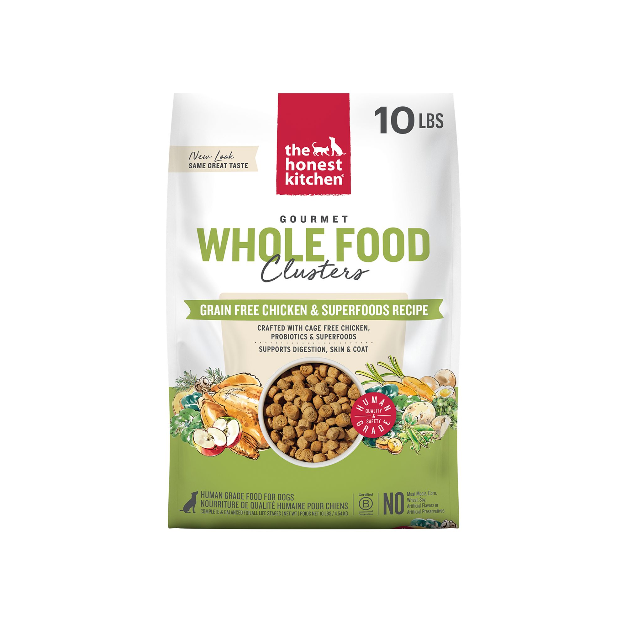 The Honest Kitchen Grain Free Clusters Adult Dog Dry Food - Chicken, Size: 10 lb | PetSmart Salmon