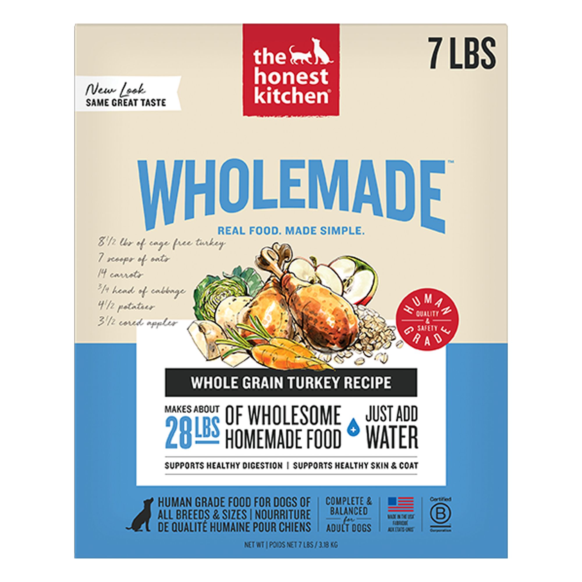The Honest Kitchen Whole Grain Dehydrated Adult Dog Food - Turkey, Size: 7 lb | PetSmart