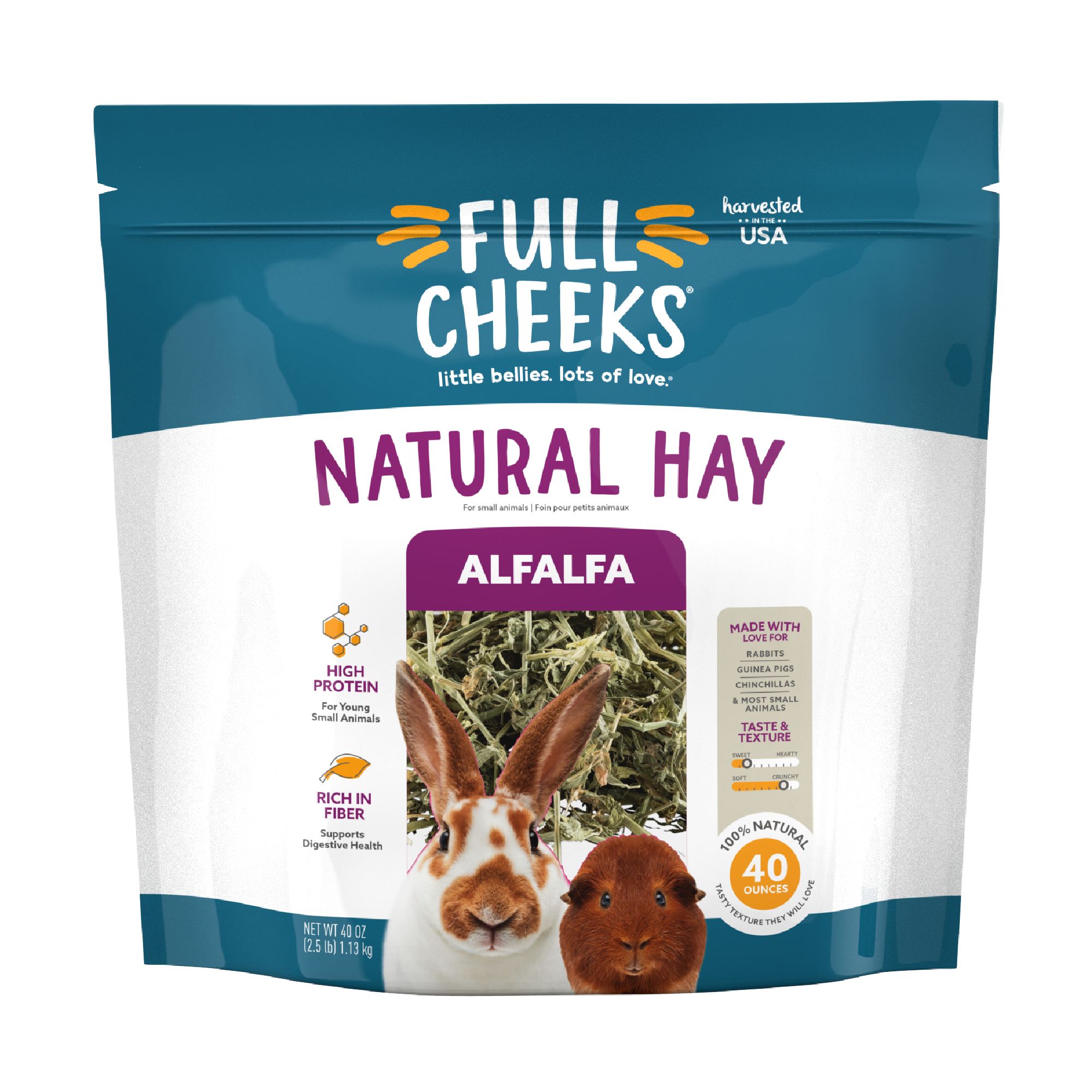 Full Cheeks&trade; Natural Alfalfa Hay (40 Oz)