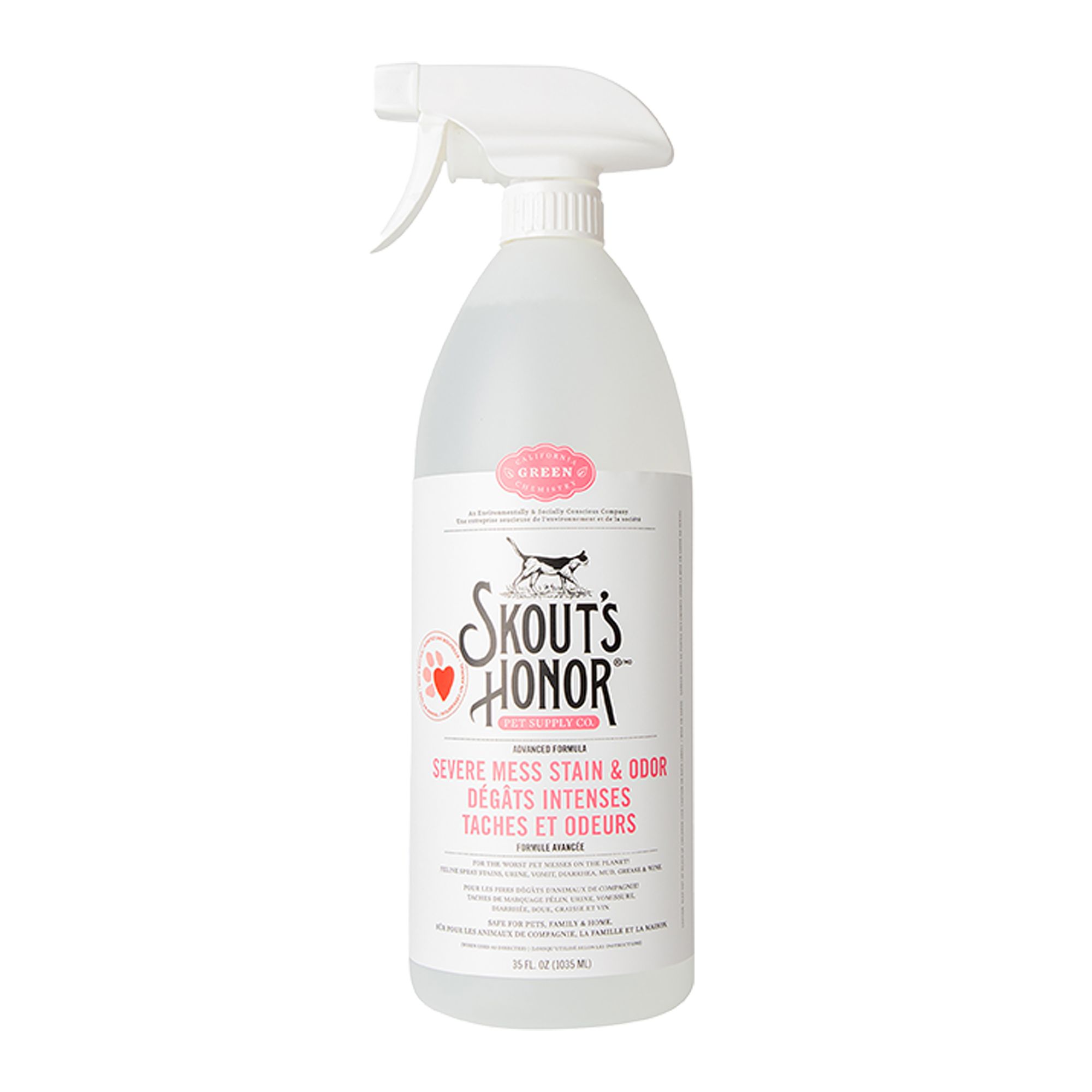 Skout's Honor Severe Mess Cat Stain & Odour Remover Advanced Formula - 35 oz (35 Fl Oz)