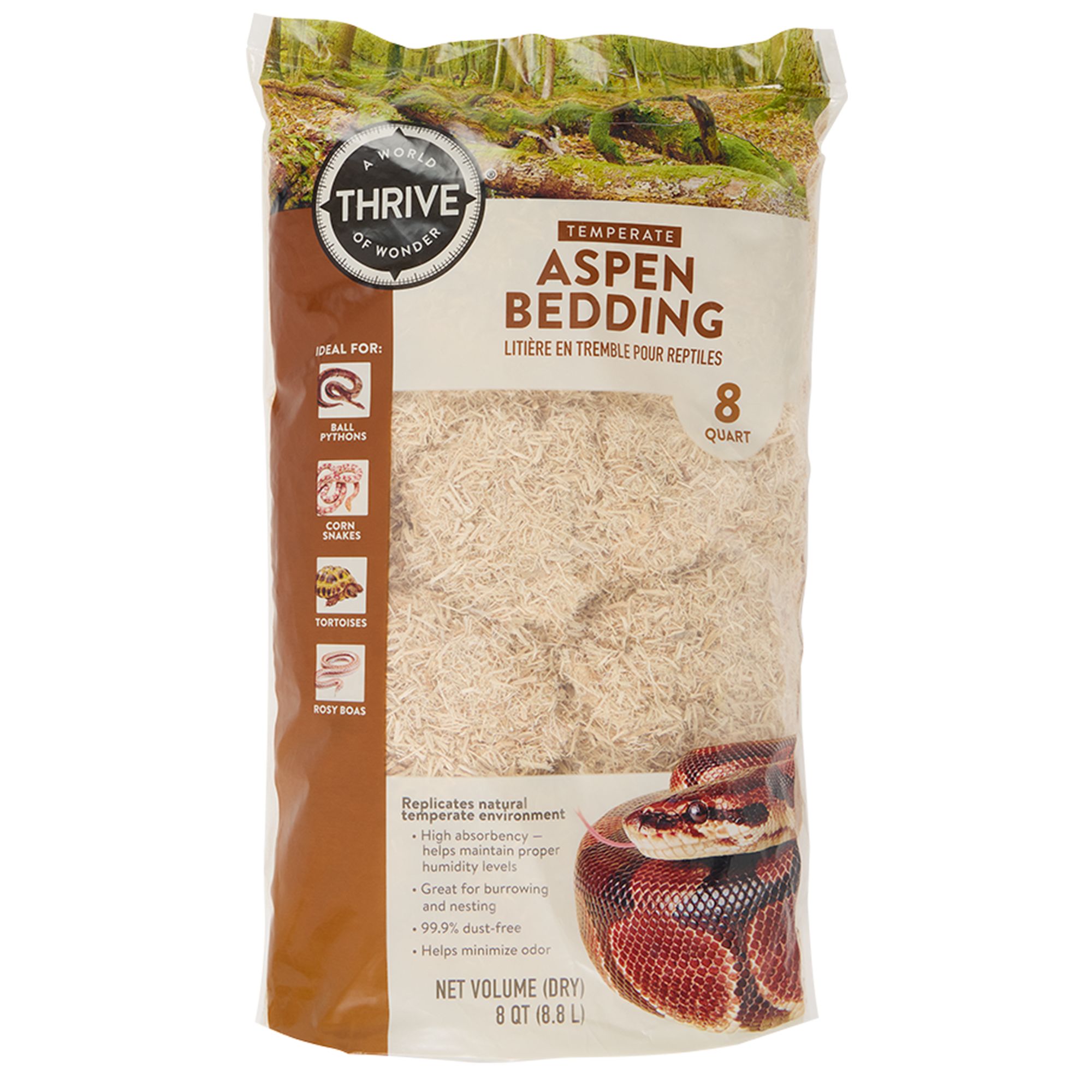 Thrive Aspen Reptile Bedding - 8-24 qt (8 QT)