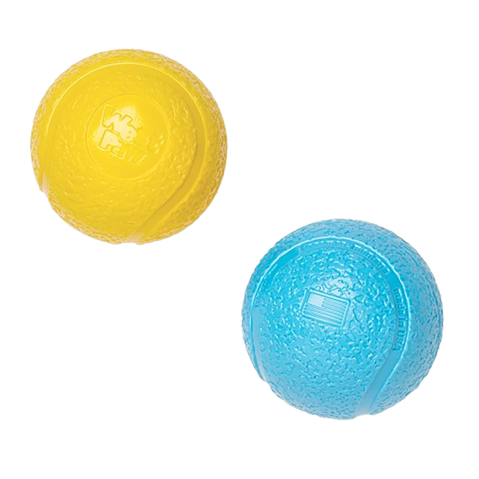West Paw Zogoflex Boundr; Ball Dog Toy 2-Pack in Blue/Yellow, Size: Small | PetSmart