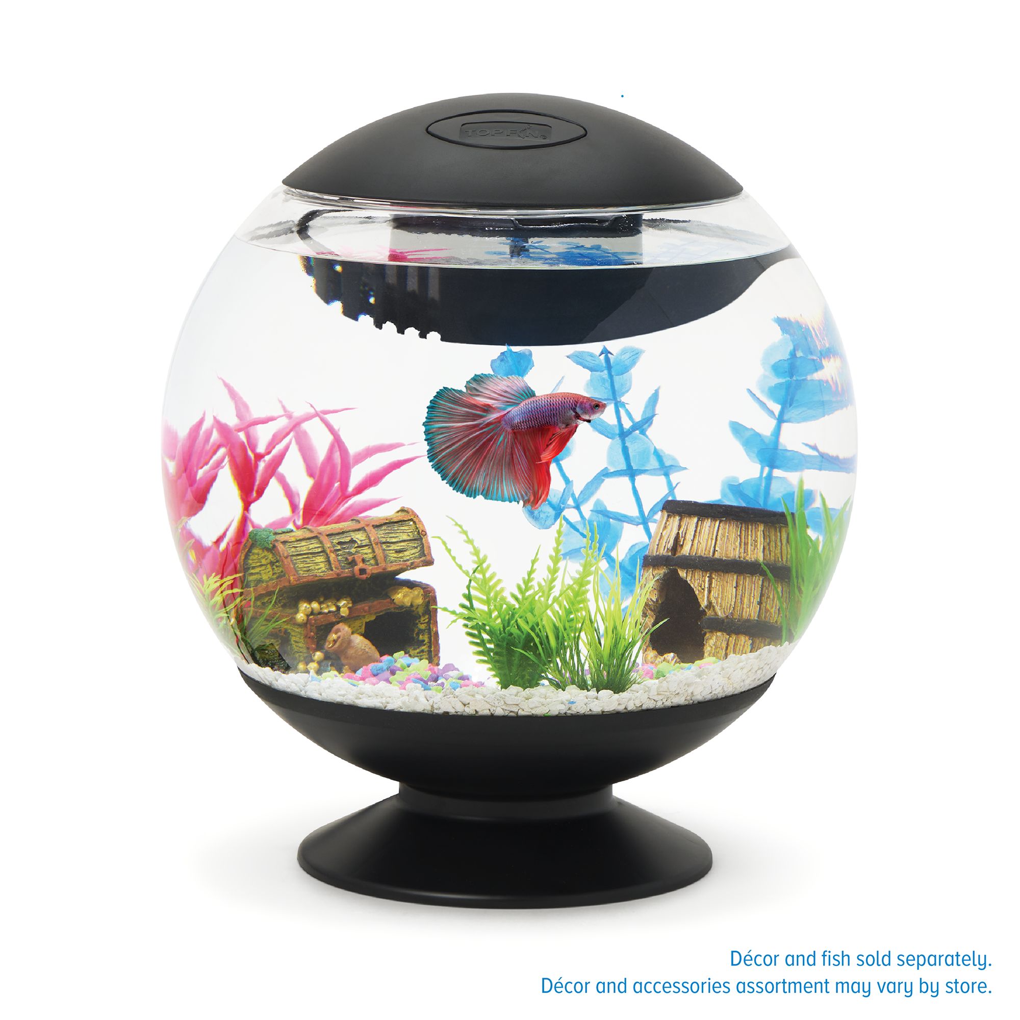 Top Fin® Classic Sphere Aquarium - Fish Tank Aquarium - 3 Gallon (3 Gal)