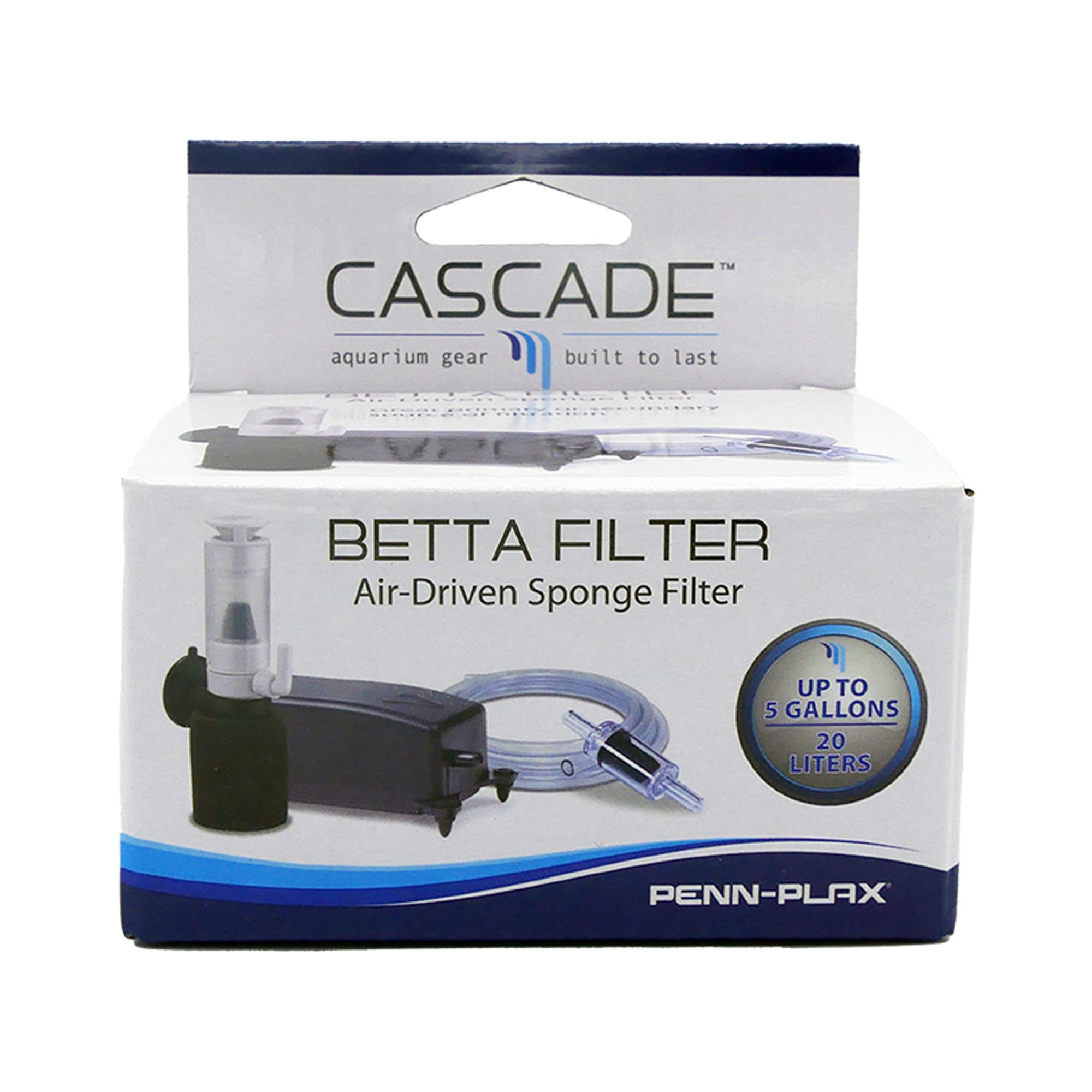 Cascade Nano Aquarium Filter & Air Pump Kit (5 Gal)