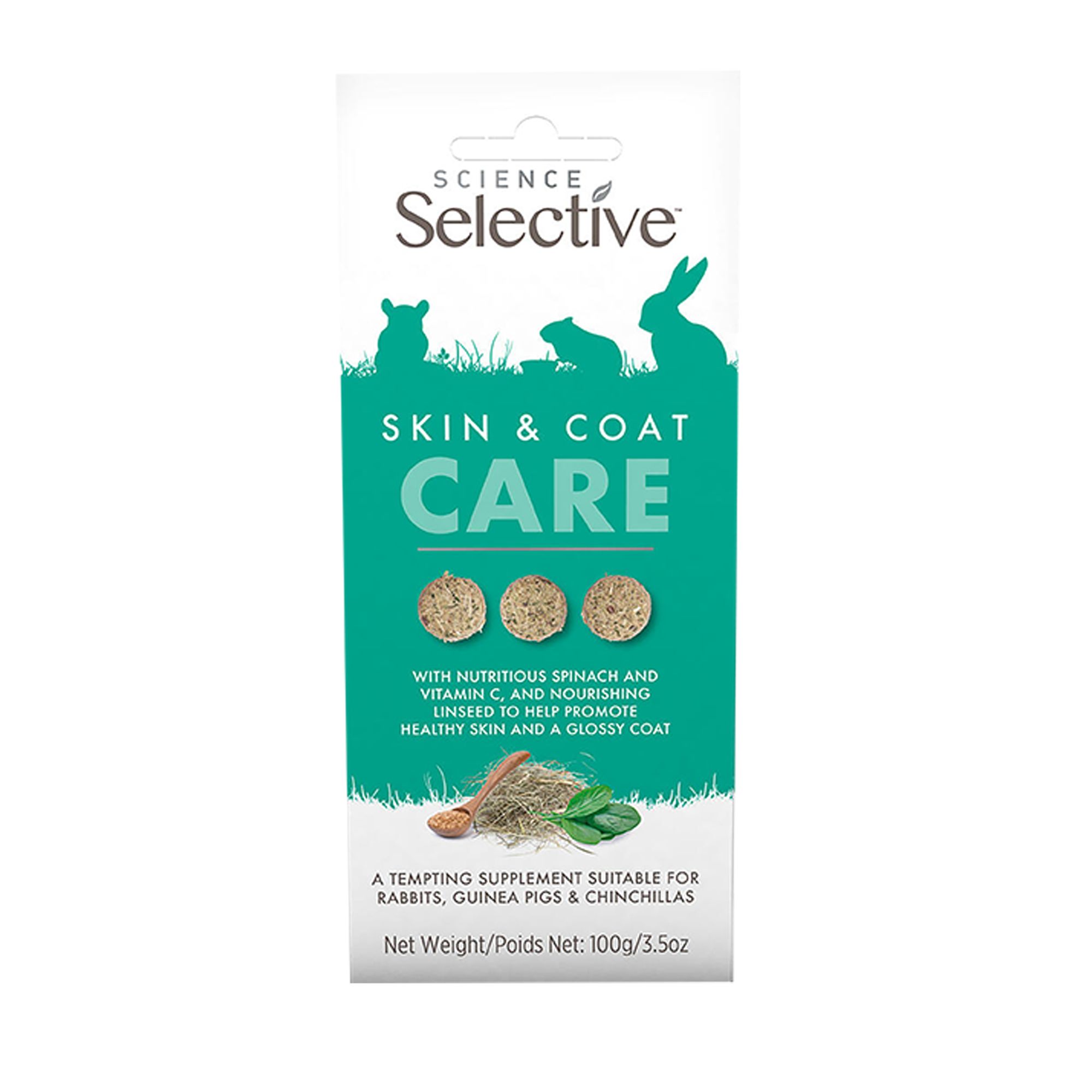 Science Selective Skin & Coat Care Small Pet Supplement 3.5 oz