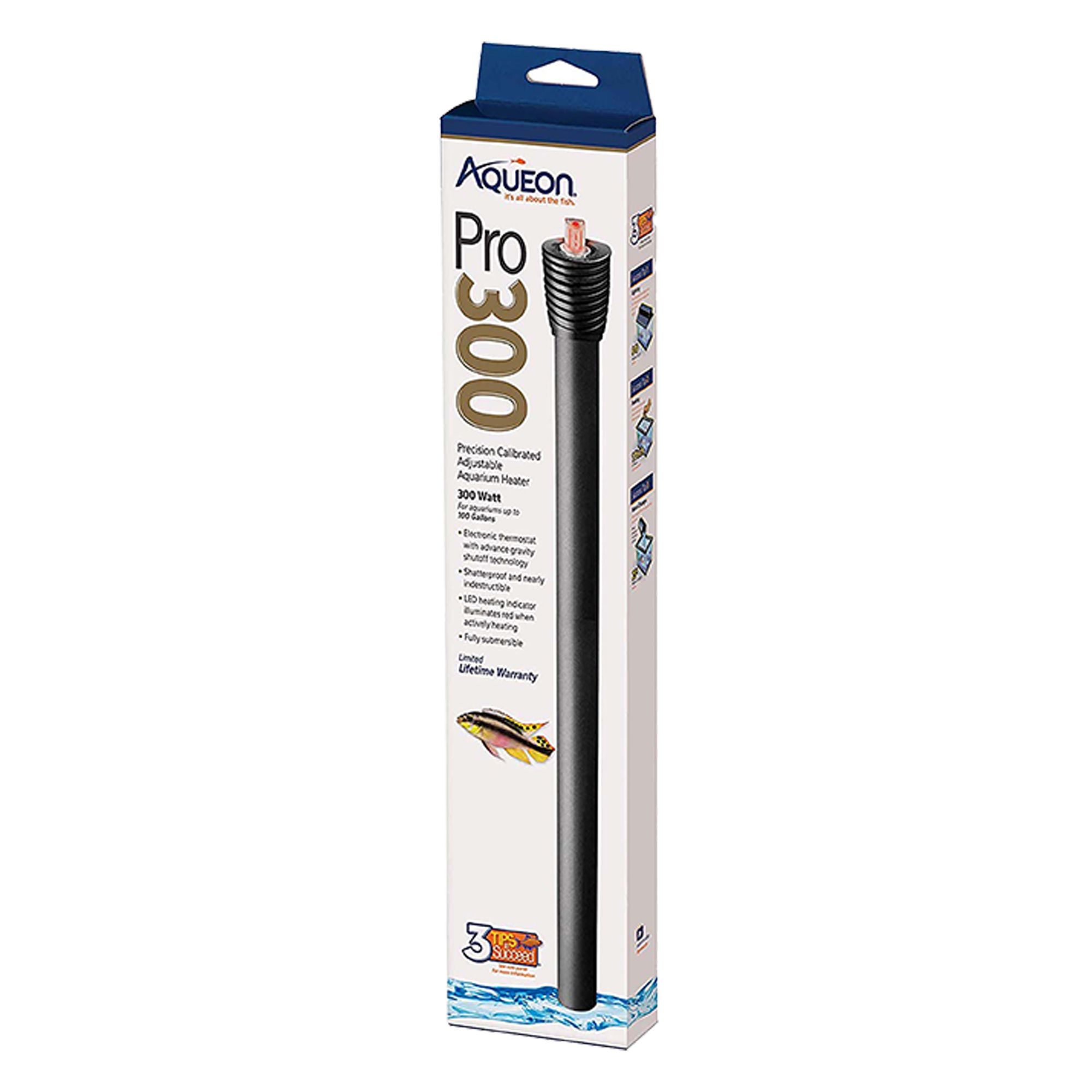 Aqueon® Pro Series Submersible Aquarium Heater for Fish Tanks (300W)