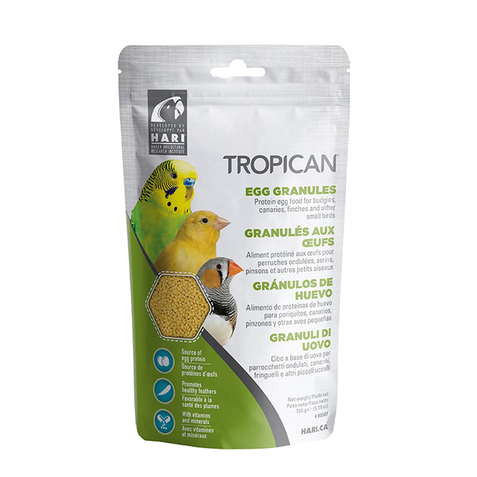HARI Tropican Egg Granules Bird Suppliment (150 g)