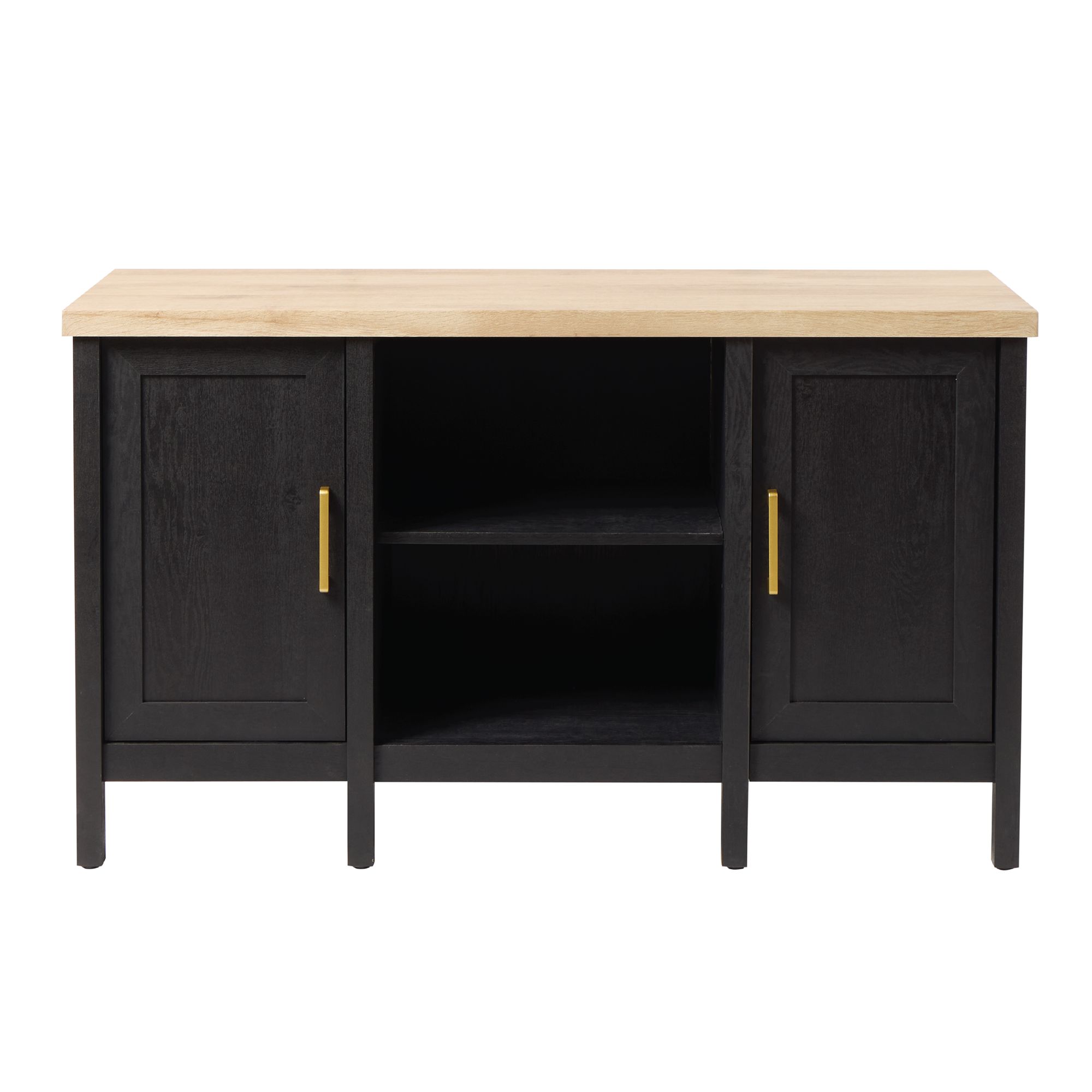 Top Fin® Bow Front Raven Oak Finish Aquarium Stand (75 Gal)