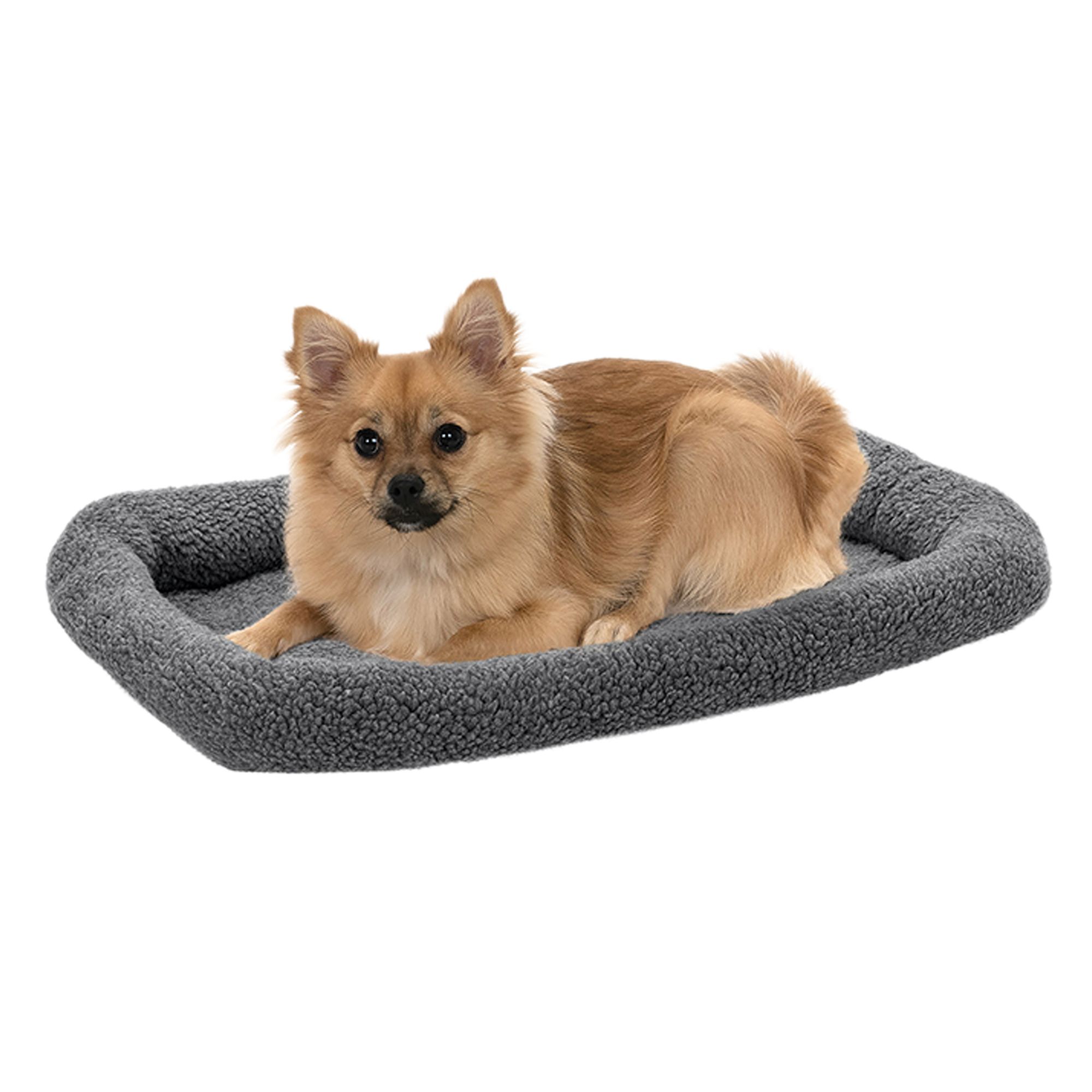 Furhaven Crate Bolster Grey, Size: Small | PetSmart