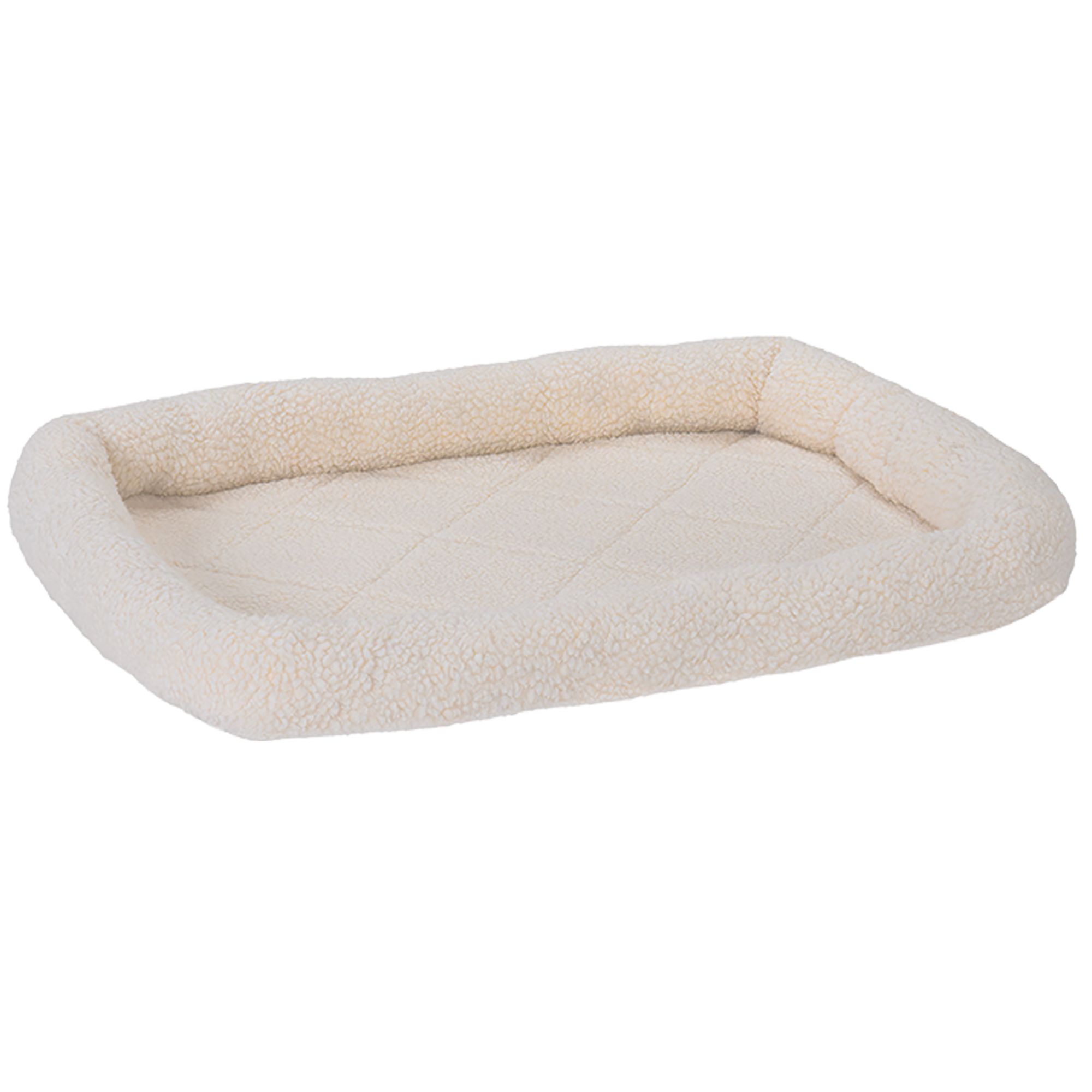FurHaven Bolster Crate Pet Bed in Cream, Size: Medium | PetSmart