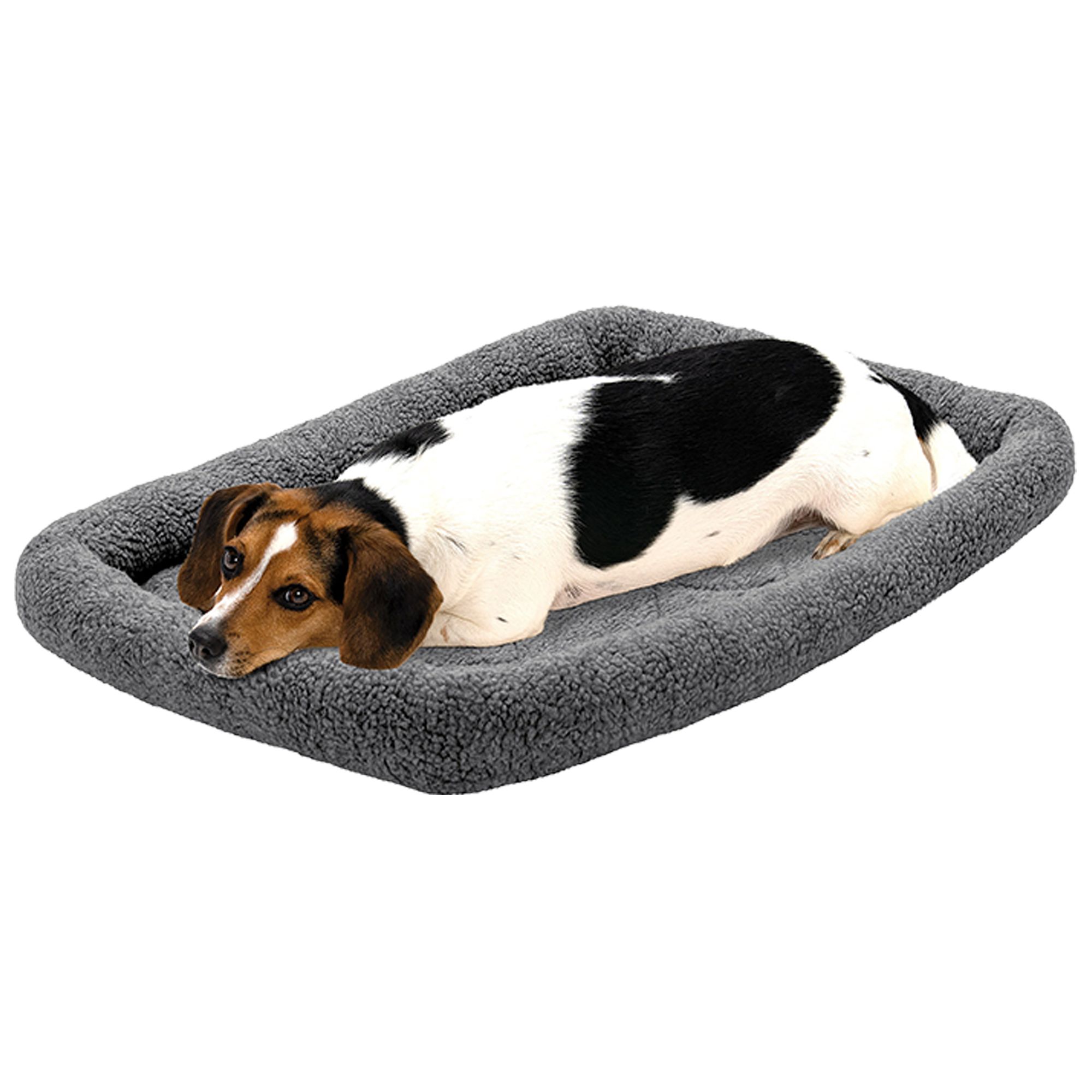 Furhaven Crate Bolster Grey, Size: Medium | PetSmart