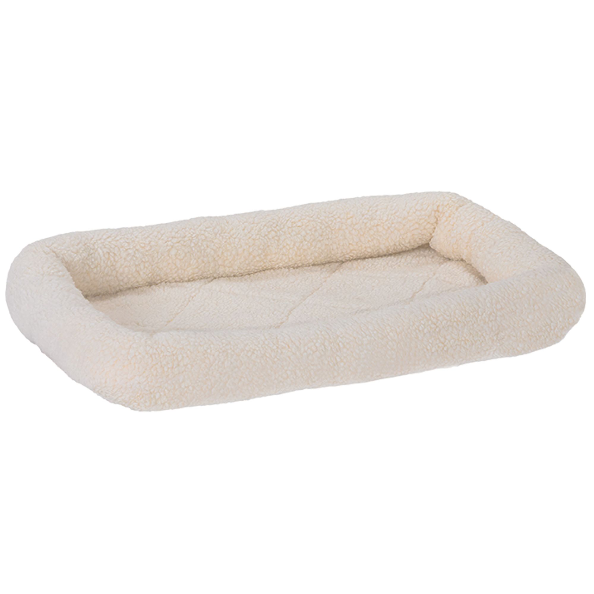 FurHaven Bolster Crate Pet Bed in Cream, Size: Small | PetSmart