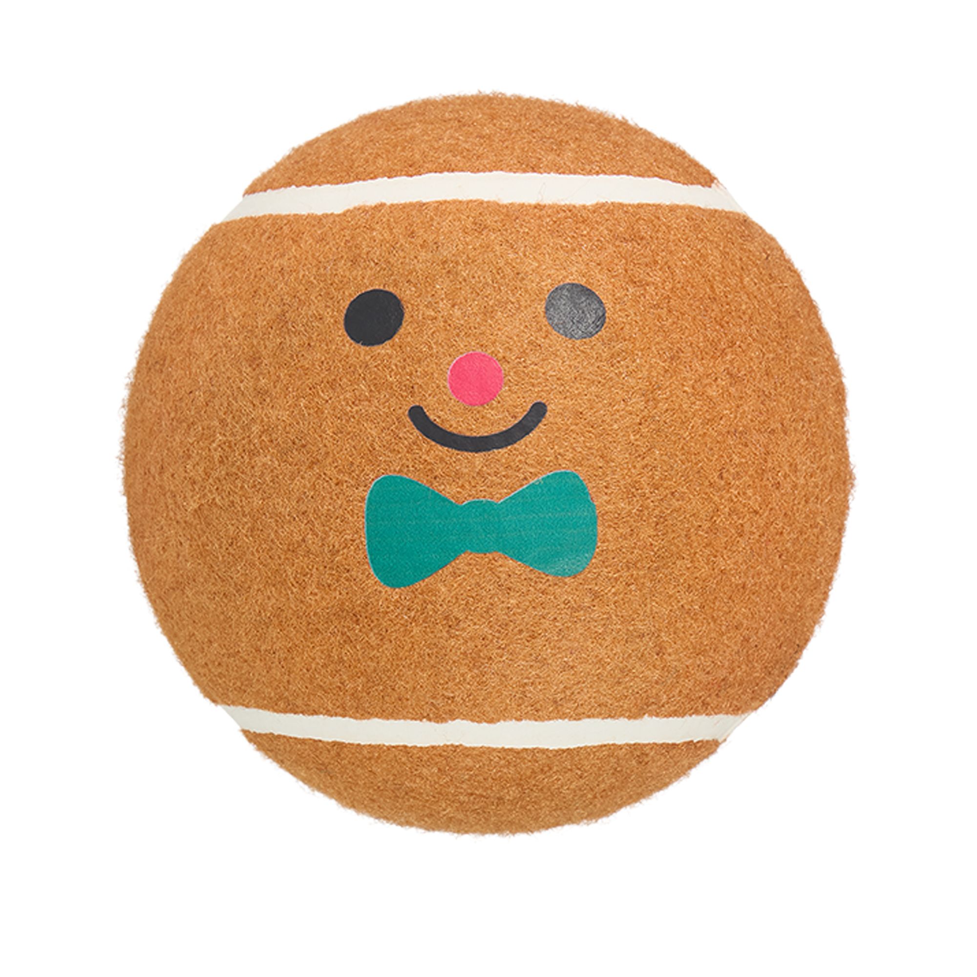 Merry & Bright Holiday Gingerbread Ball Toy in Brown | PetSmart