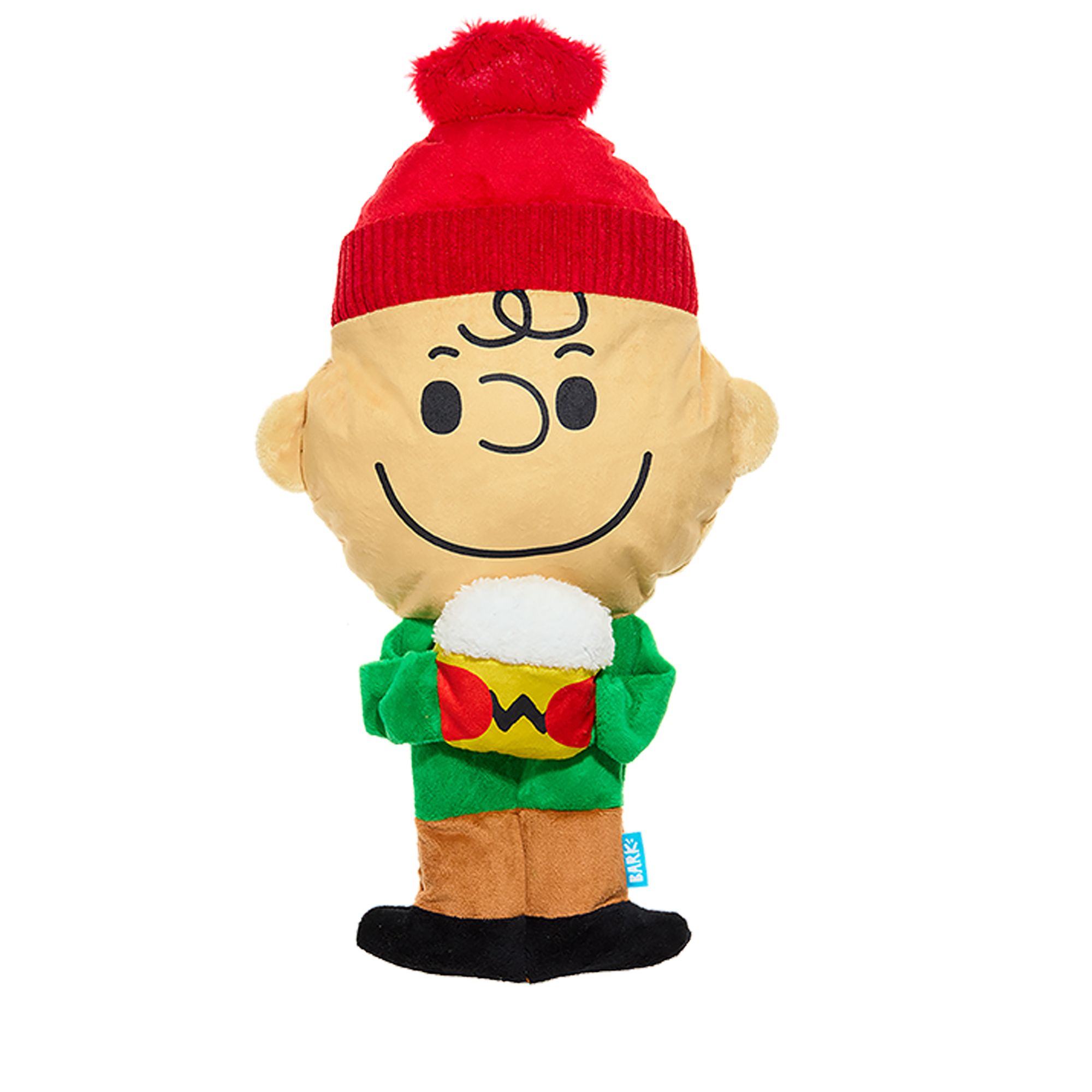 BARK Hot Chocolate Charlie Brown Dog Toy in Red | PetSmart